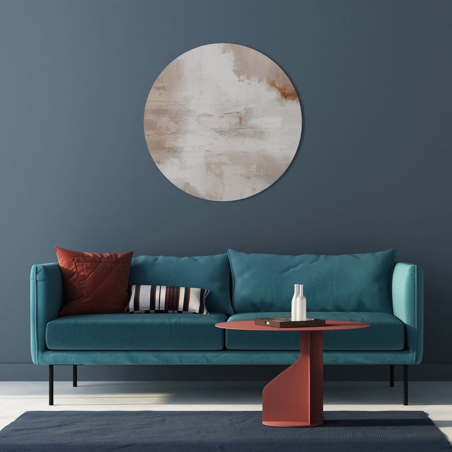 BLUSH SERENITY - Decorazione murale rotonda
