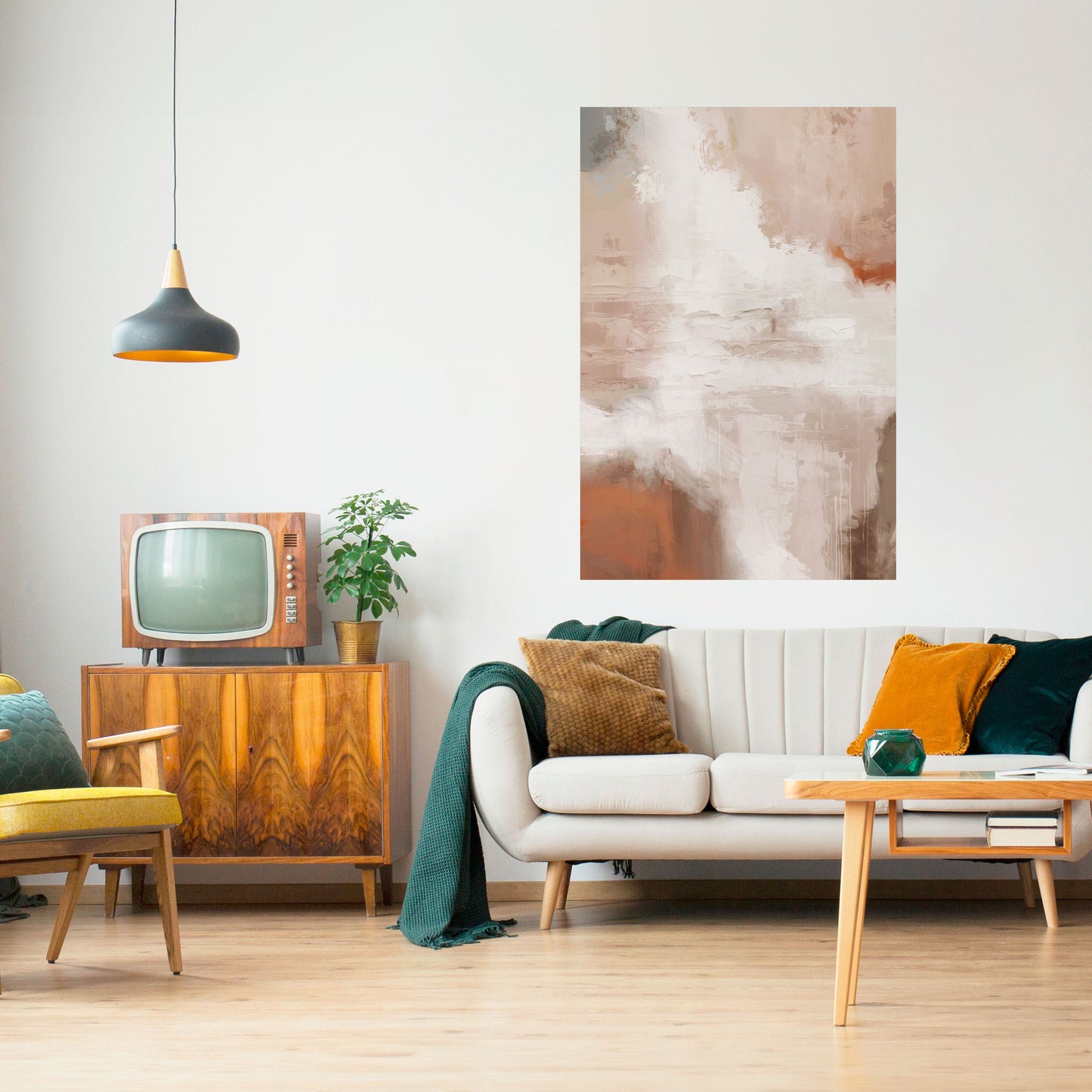 Poster verticale staccabile e attaccabile BLUSH SERENITY