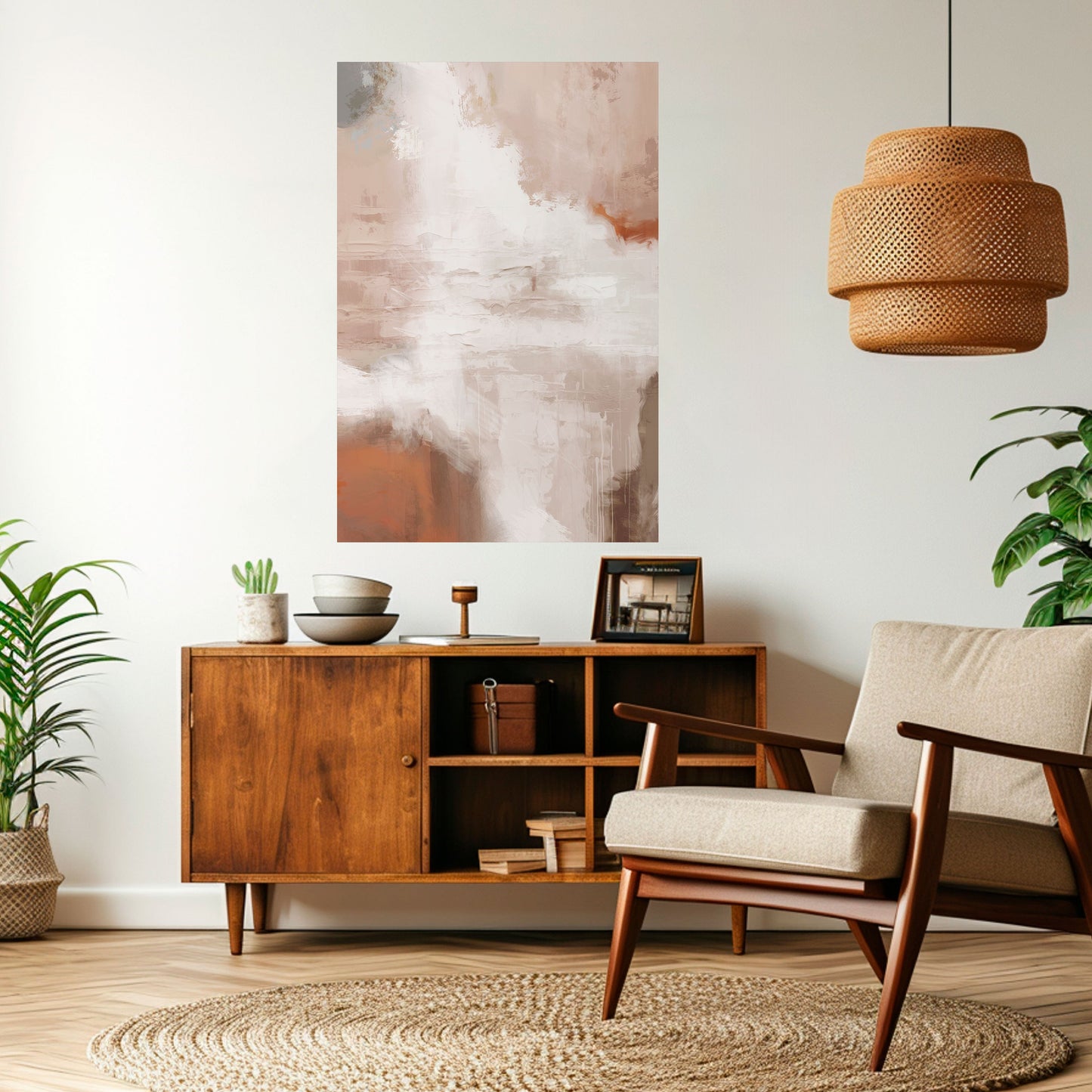 Poster verticale staccabile e attaccabile BLUSH SERENITY