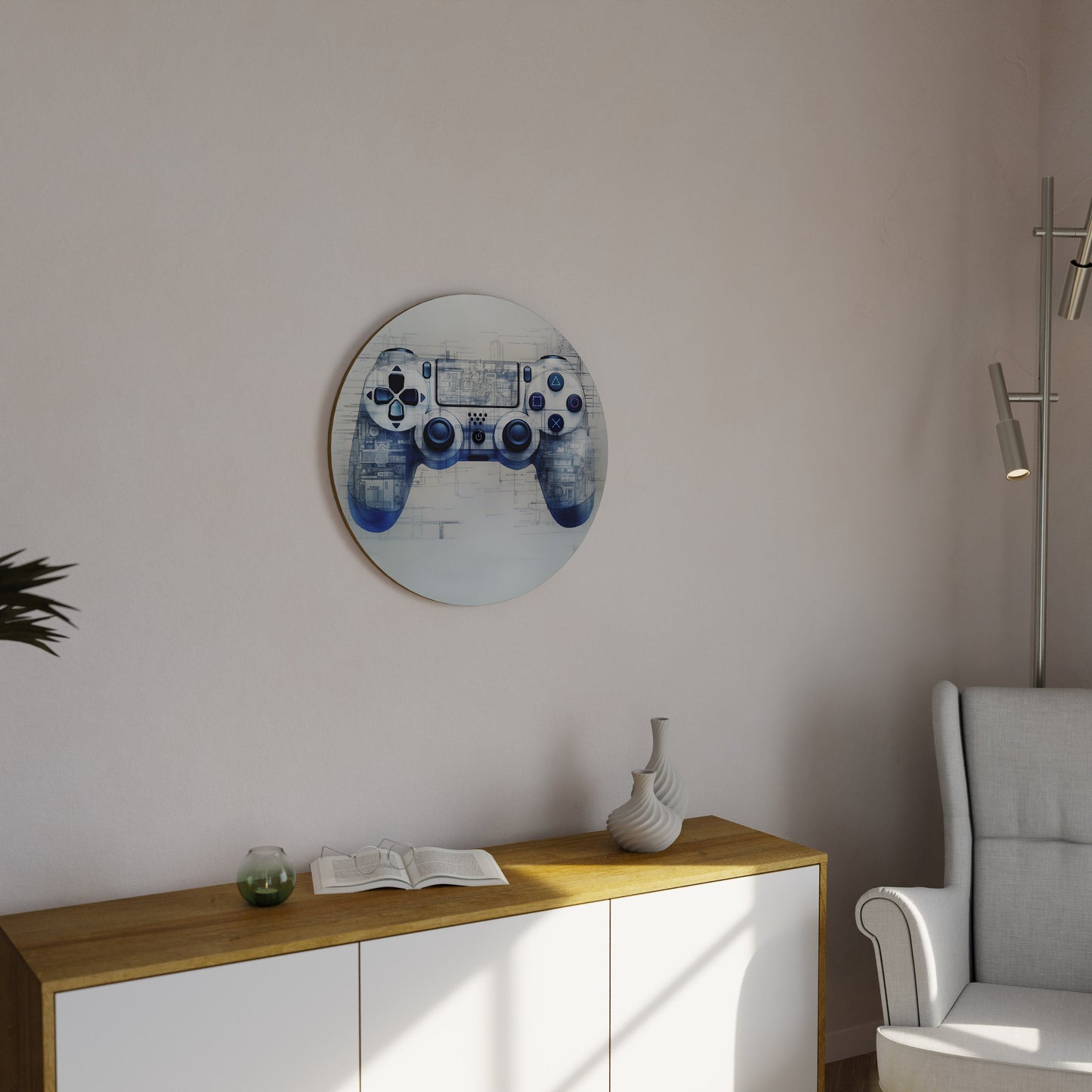 CYBER SCAPE PAD - Decorazione murale rotonda