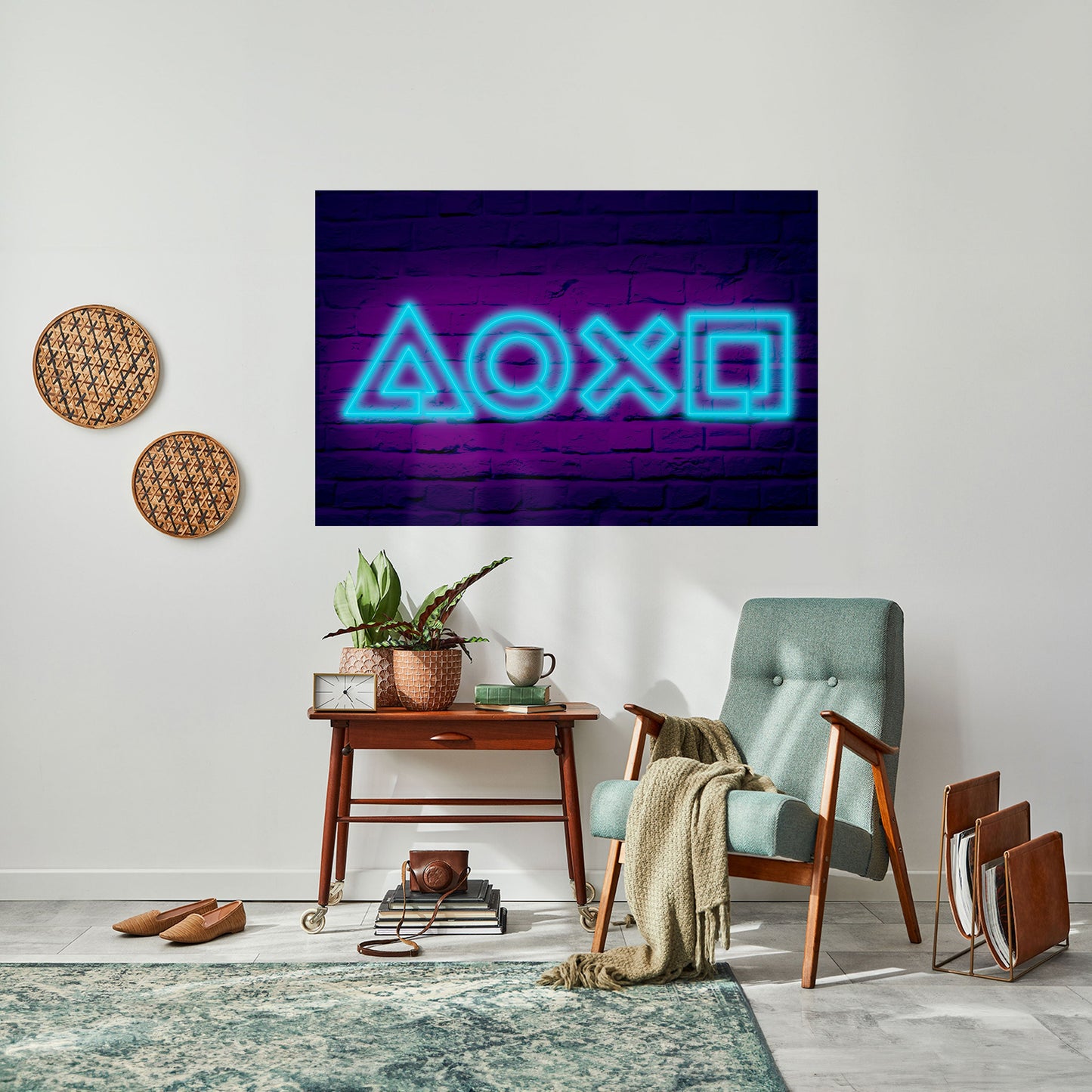 Poster orizzontale staccabile e attaccabile NEON PULSE GAMING