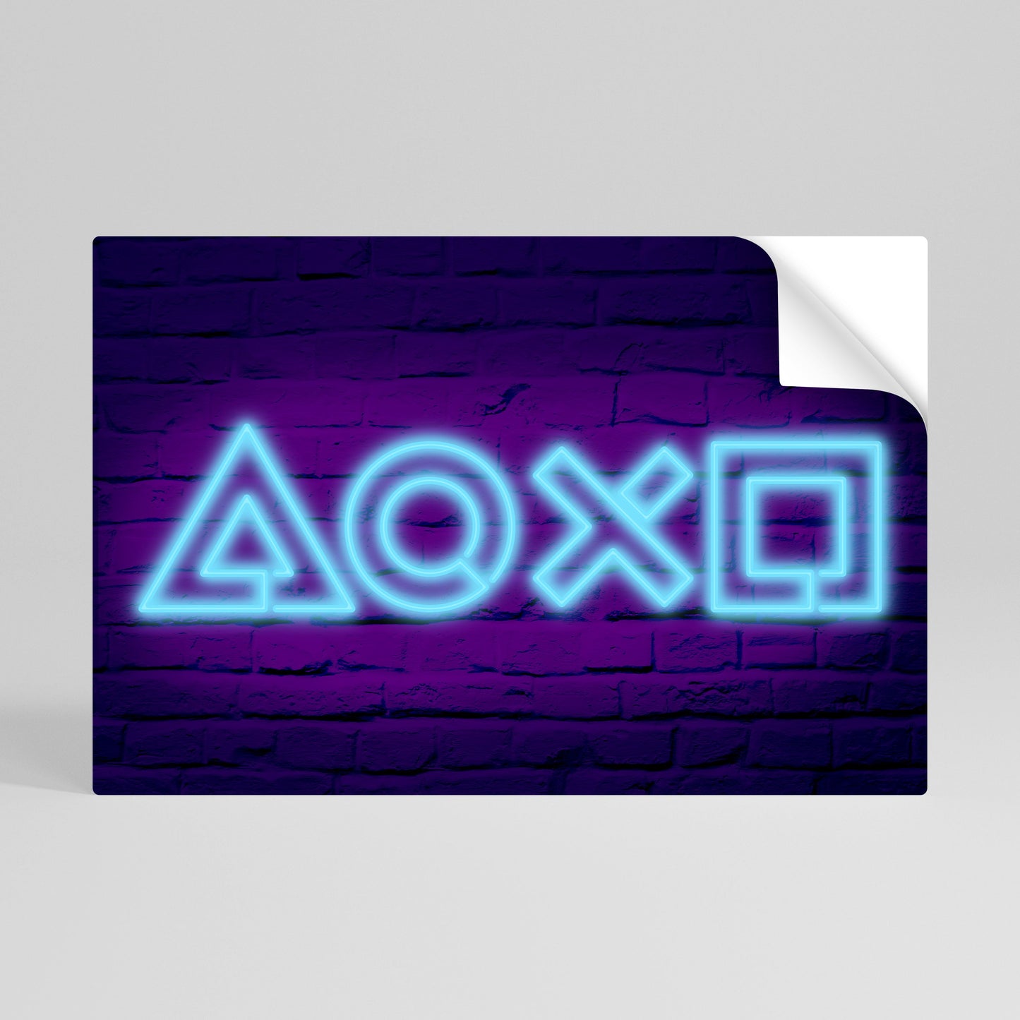 Poster orizzontale staccabile e attaccabile NEON PULSE GAMING