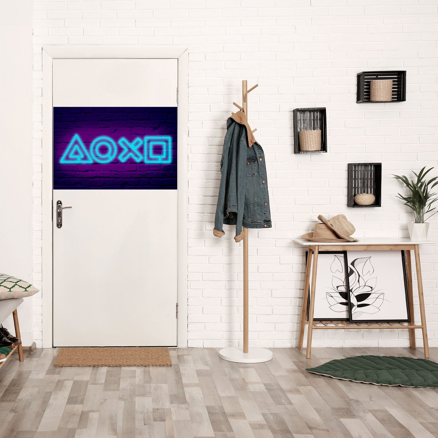 Poster orizzontale staccabile e attaccabile NEON PULSE GAMING