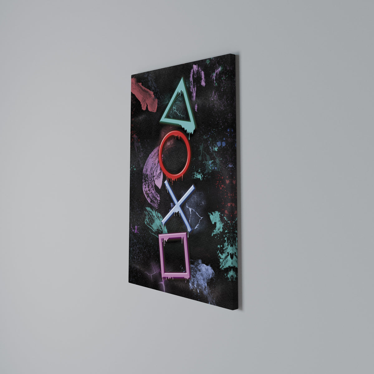UPRISING NEON ICONS Stampa su tela verticale