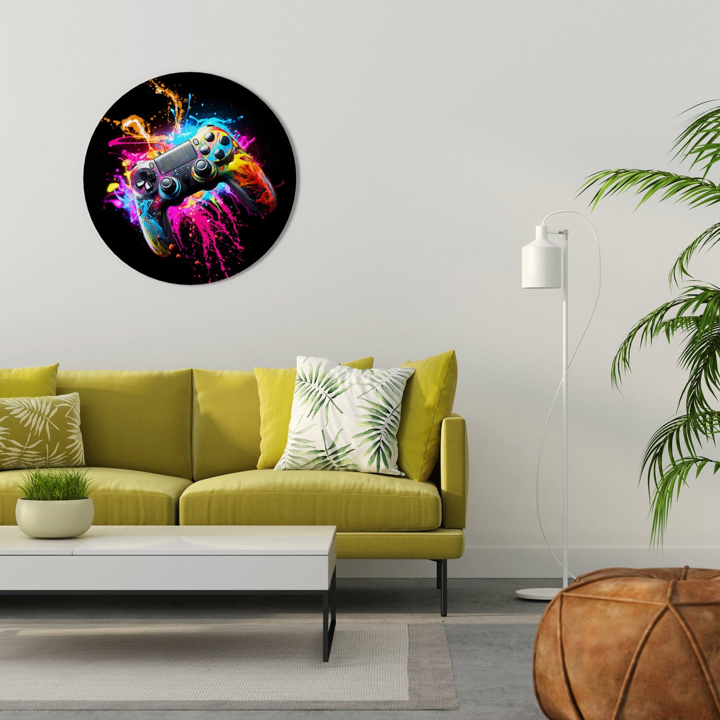 GAMING LUSH Arte murale rotonda