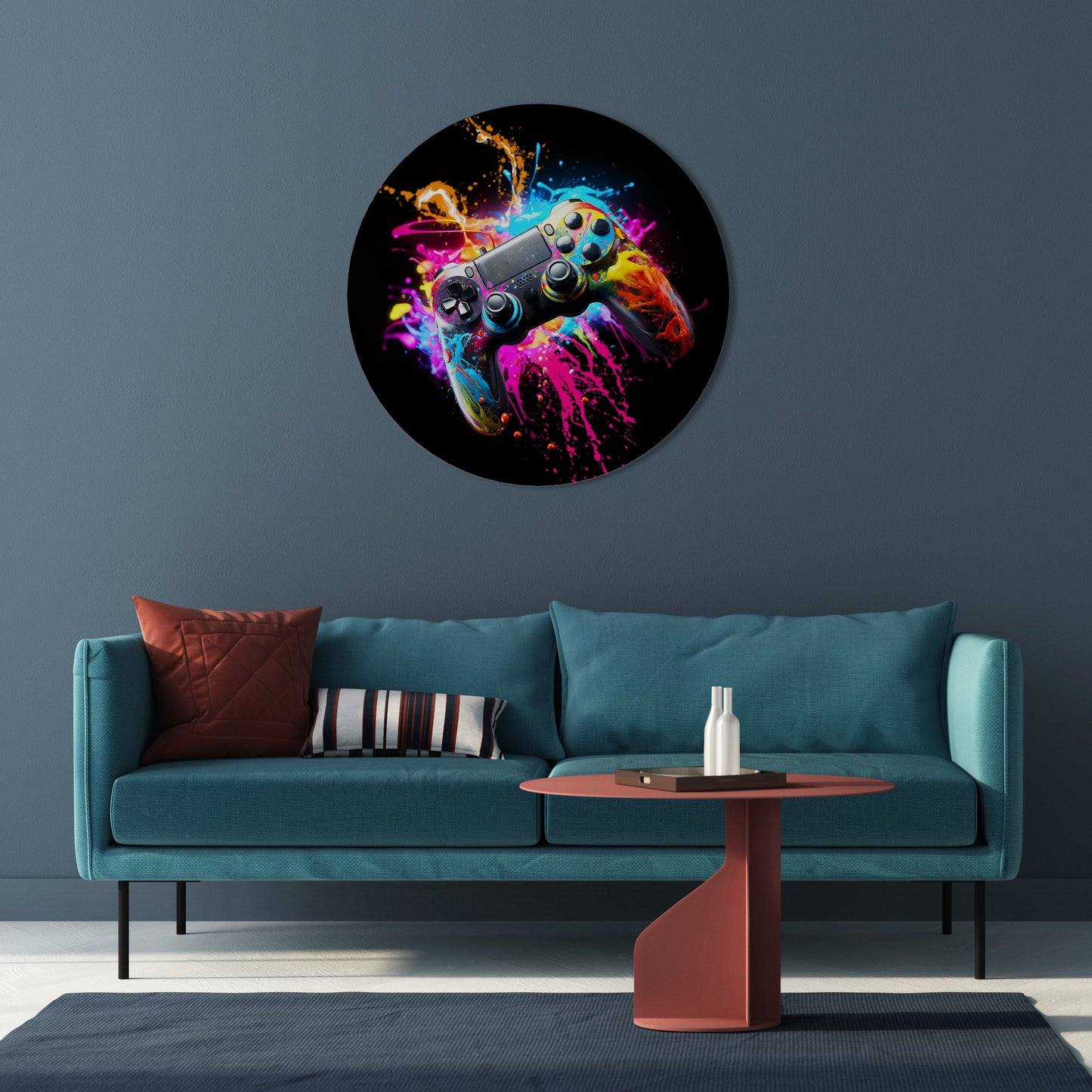 GAMING LUSH Arte murale rotonda