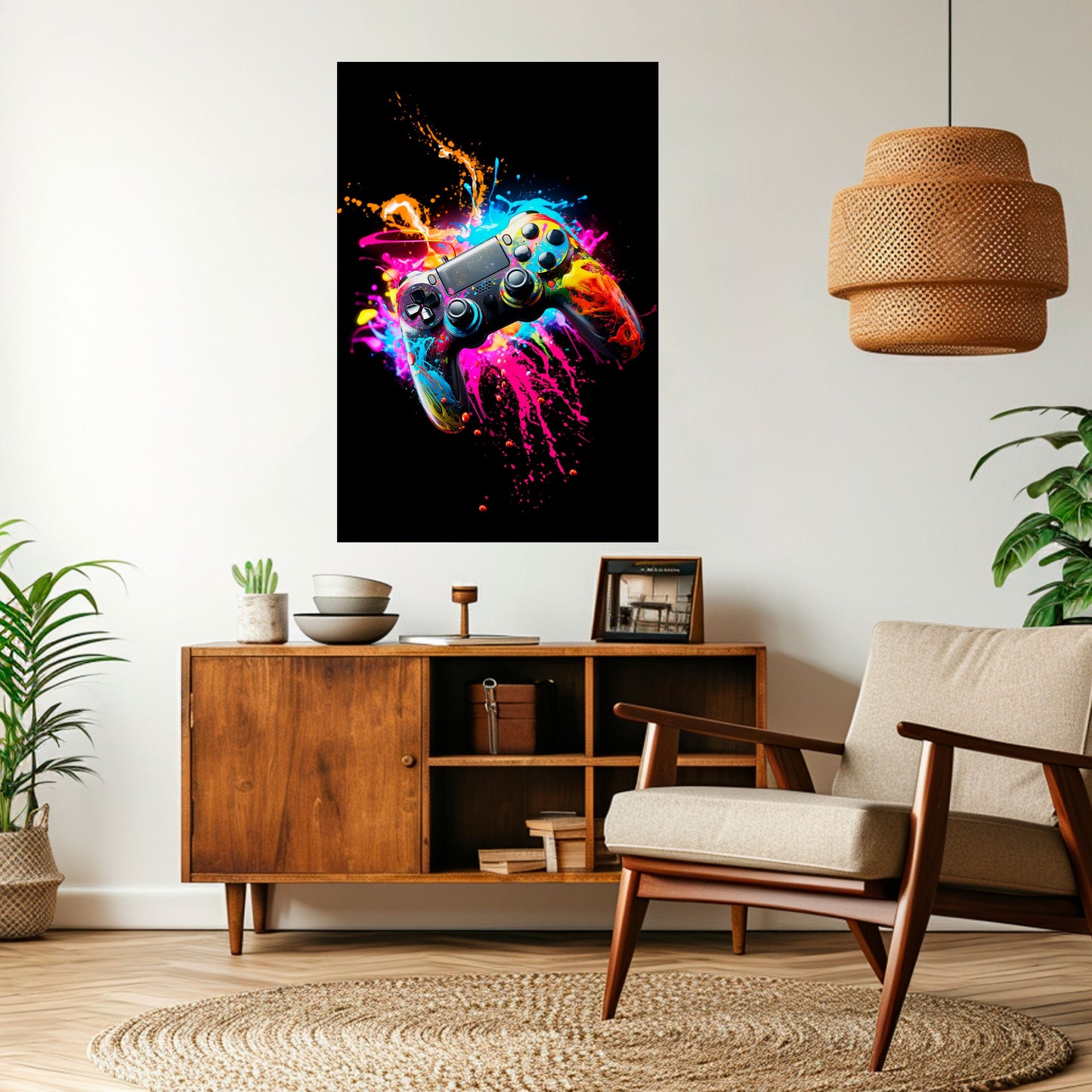 Poster verticale staccabile e attaccabile GAMING LUSH