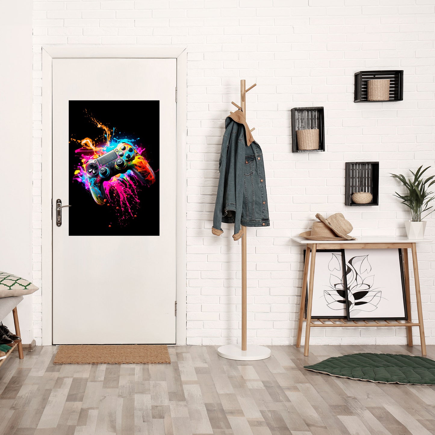 Poster verticale staccabile e attaccabile GAMING LUSH