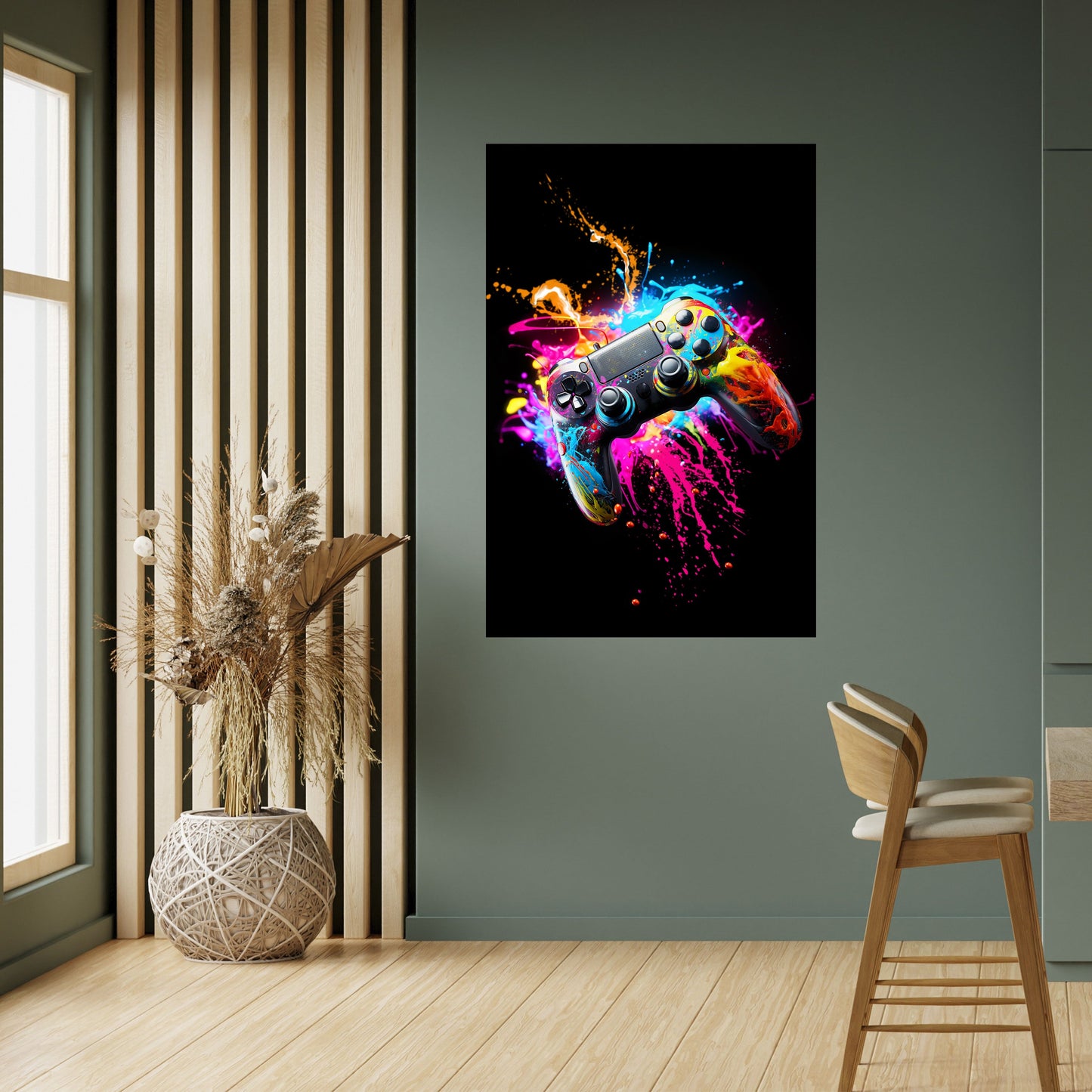 Poster verticale staccabile e attaccabile GAMING LUSH