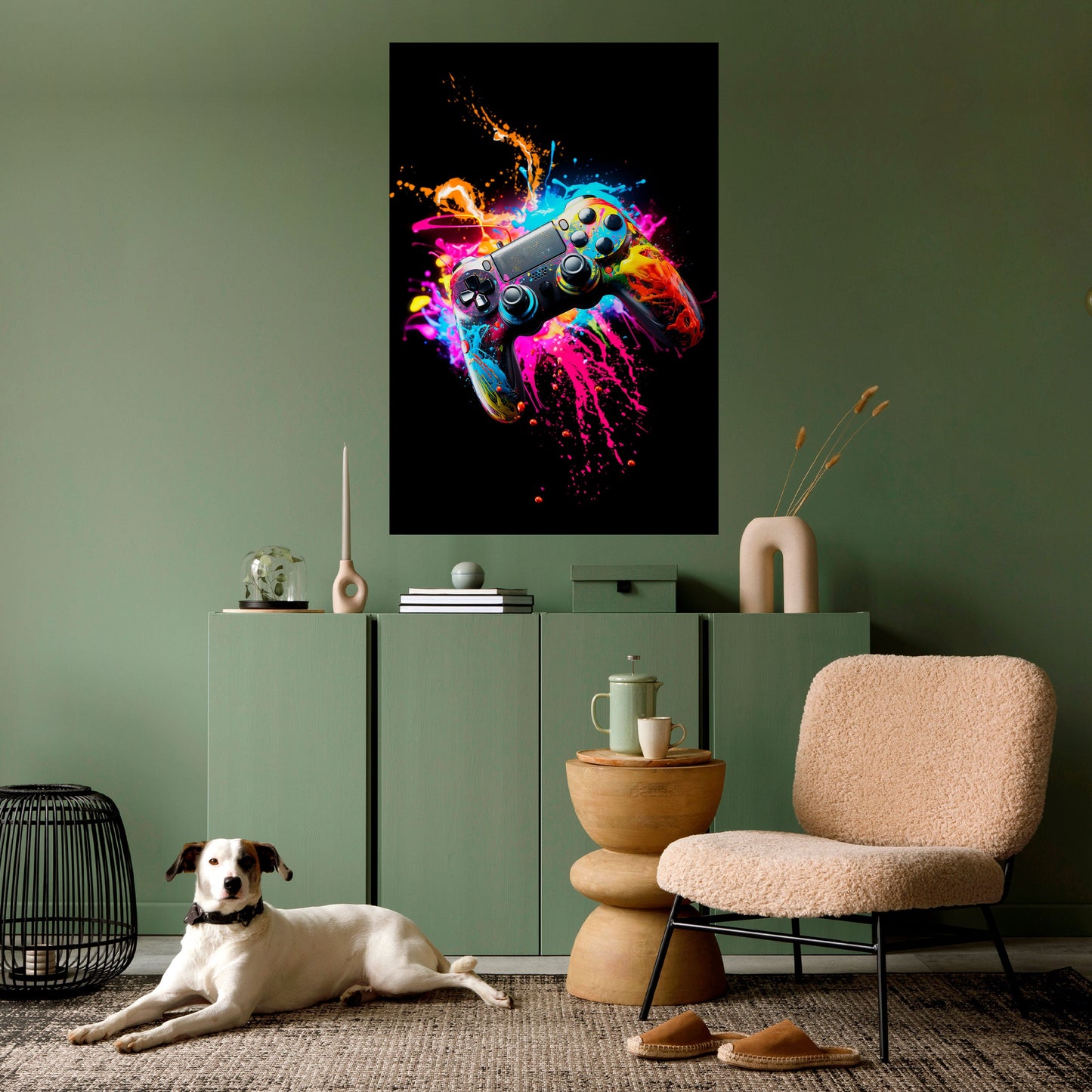 Poster verticale staccabile e attaccabile GAMING LUSH