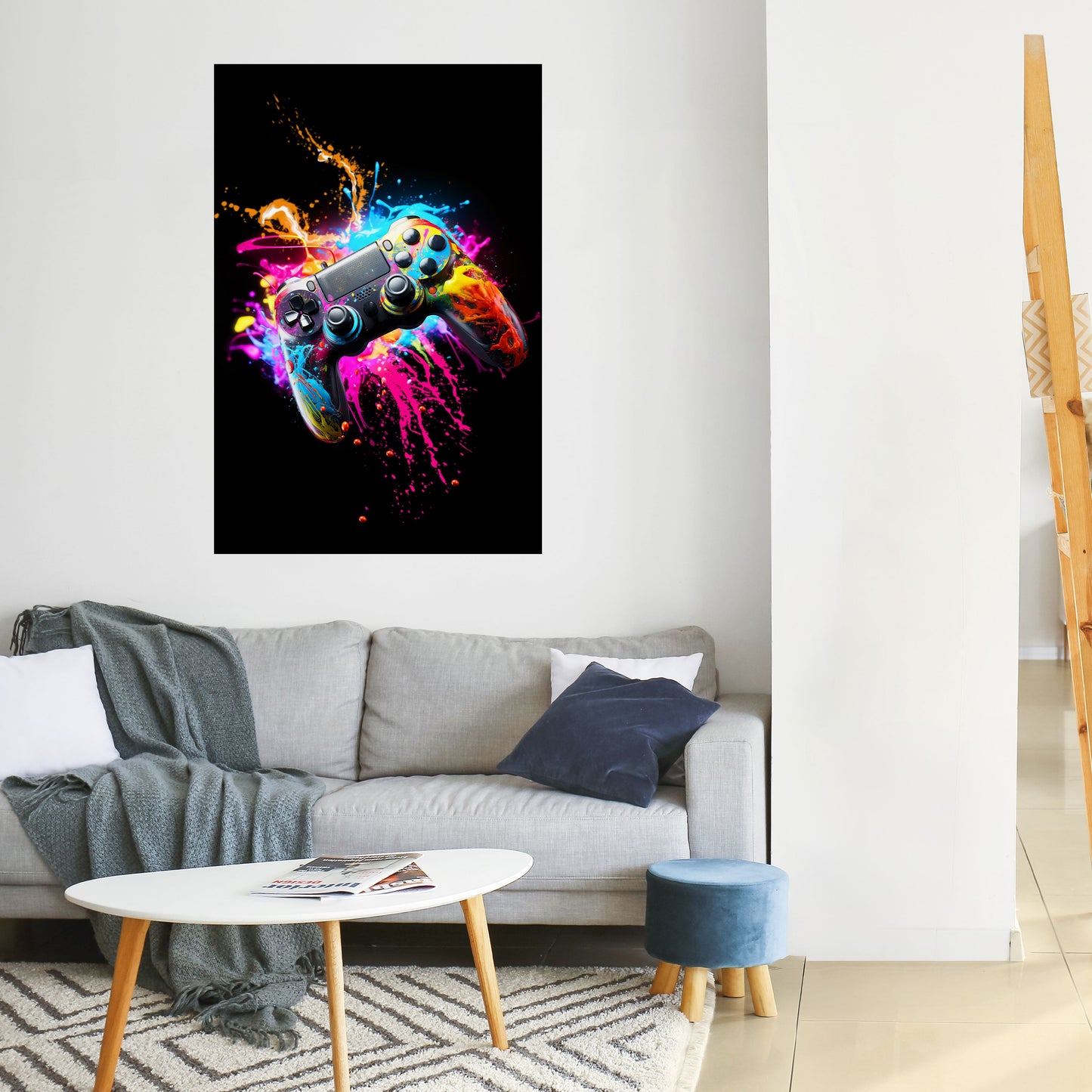 Poster verticale staccabile e attaccabile GAMING LUSH