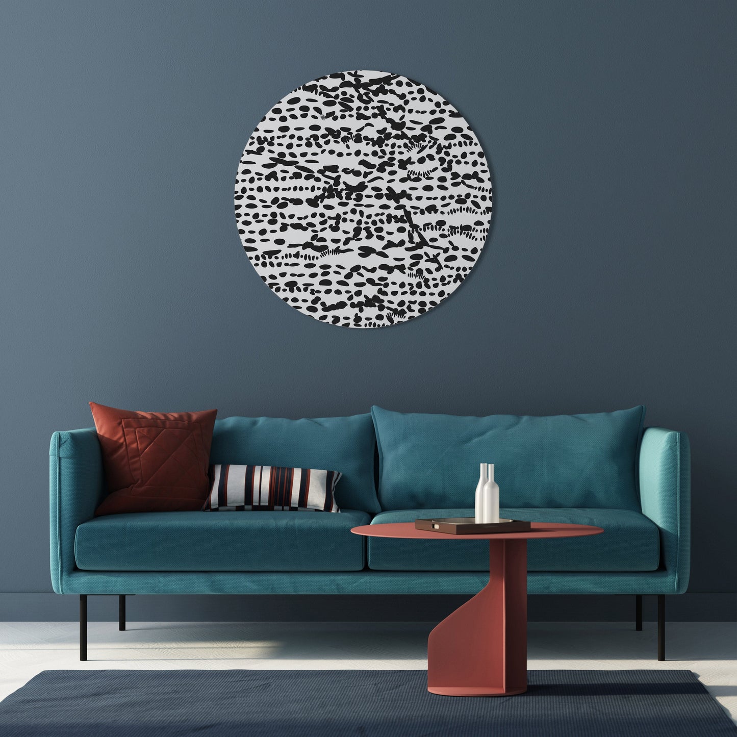 LUNAR LOOM - Arte murale rotonda