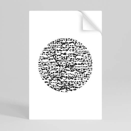 Poster verticale staccabile e attaccabile LUNAR LOOM