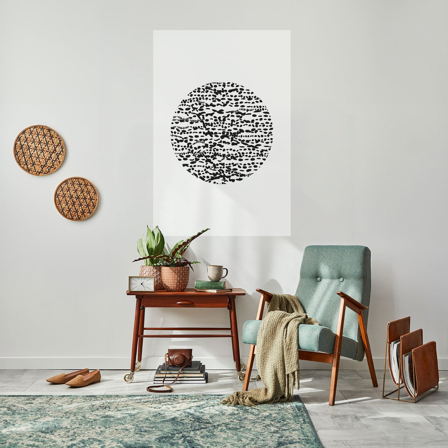Poster verticale staccabile e attaccabile LUNAR LOOM