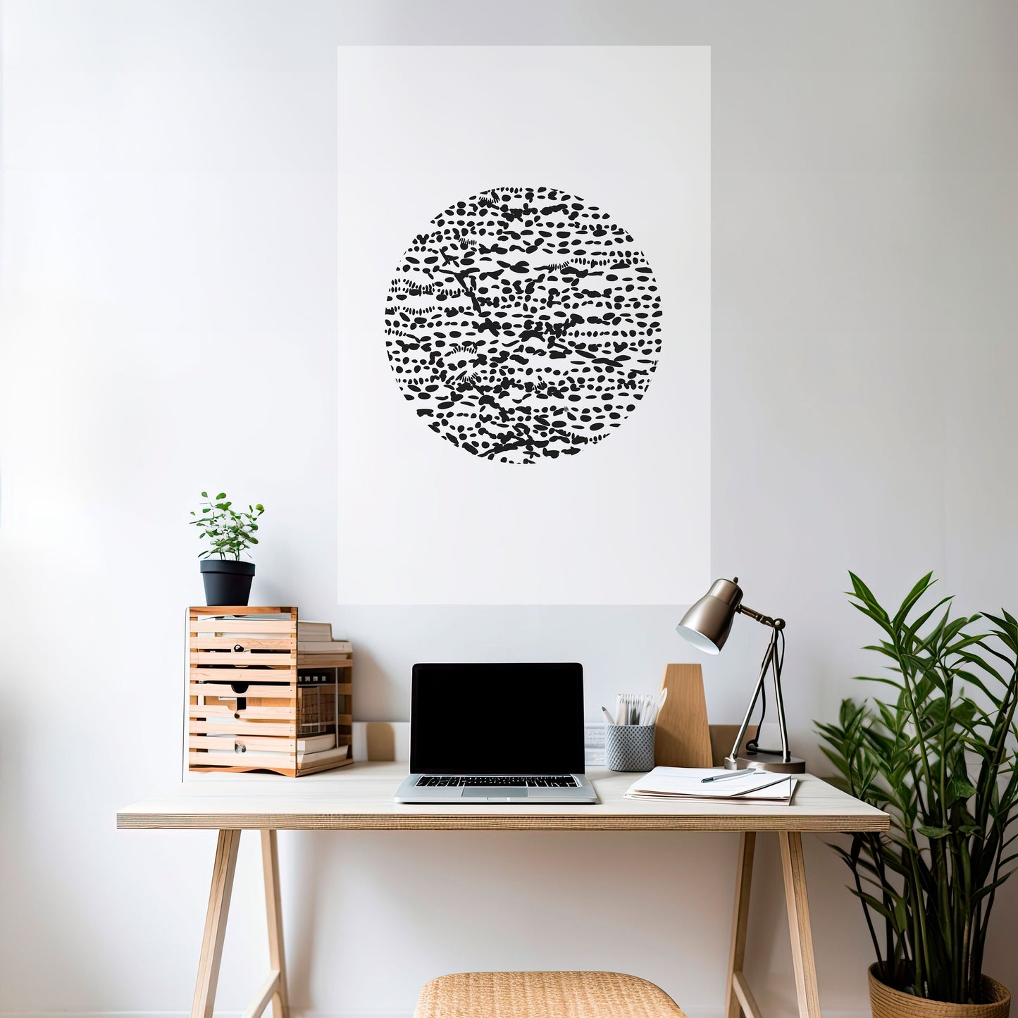 Poster verticale staccabile e attaccabile LUNAR LOOM