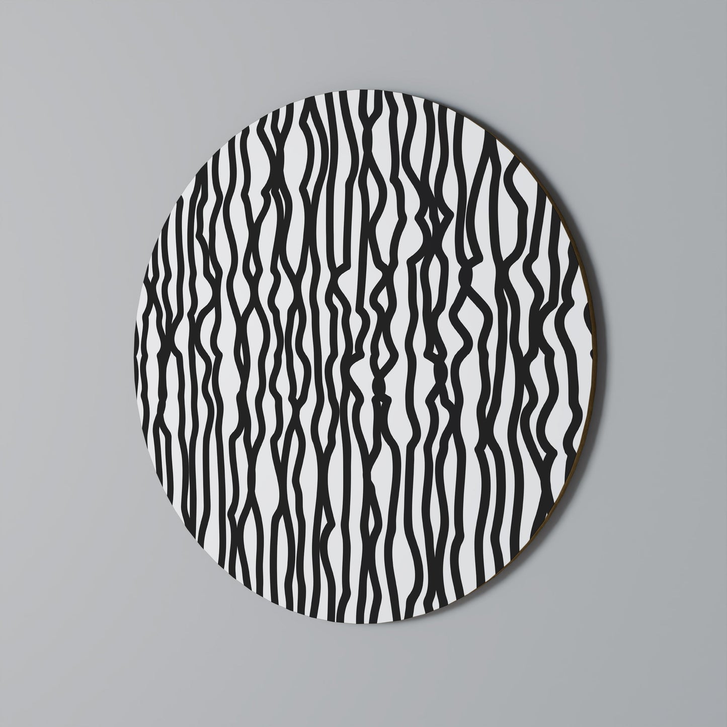 LUNA LINES Arte murale rotonda
