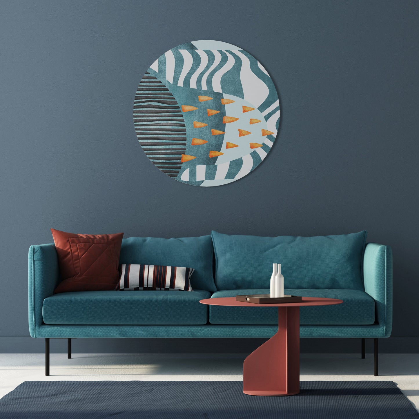 FORME AVVOLTE Arte murale rotonda