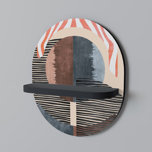 WHISPERS OF FORM Mensola ovale per opere d'arte in finitura nera