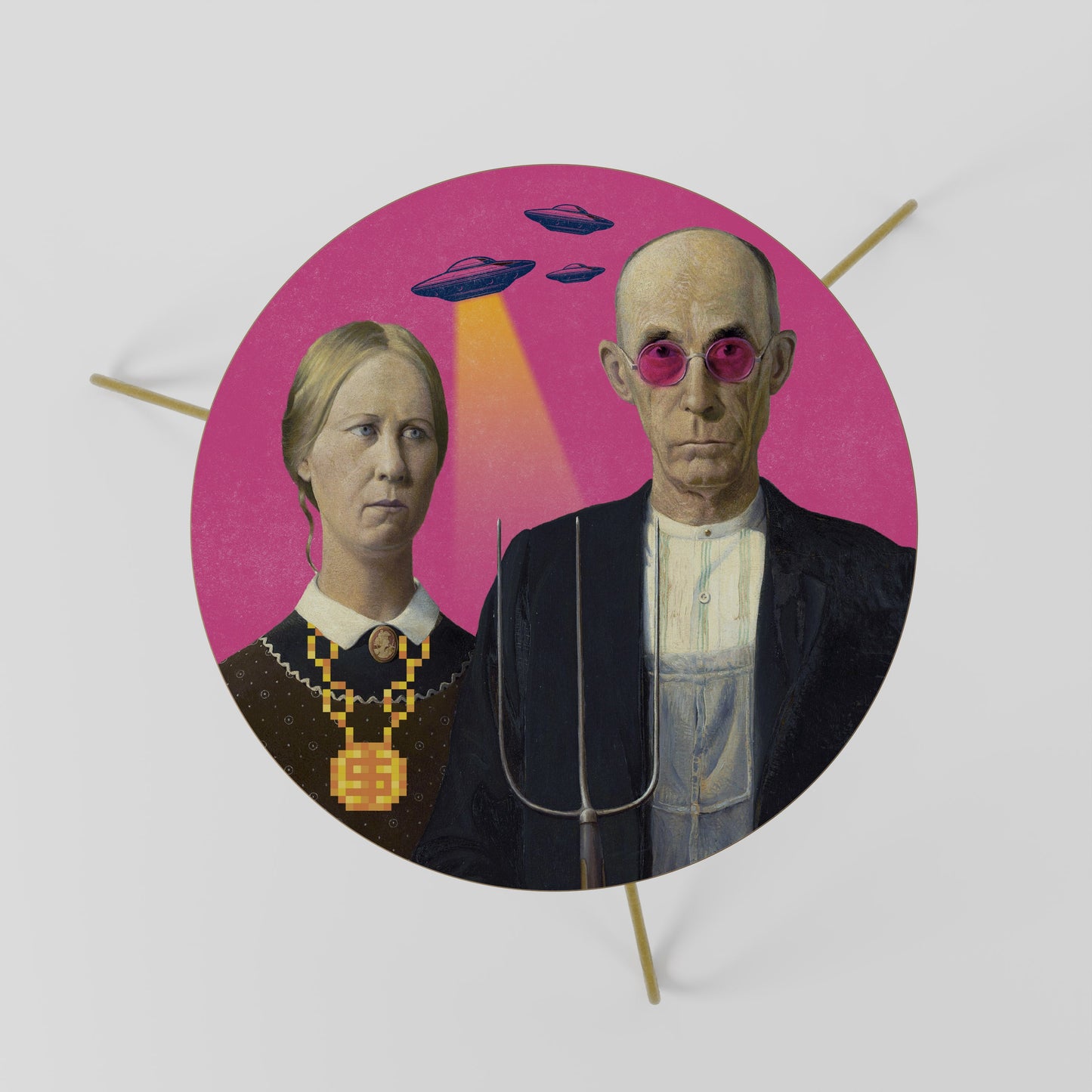 Tavolino da caffè AMERICAN GOTHIC ALIEN 60