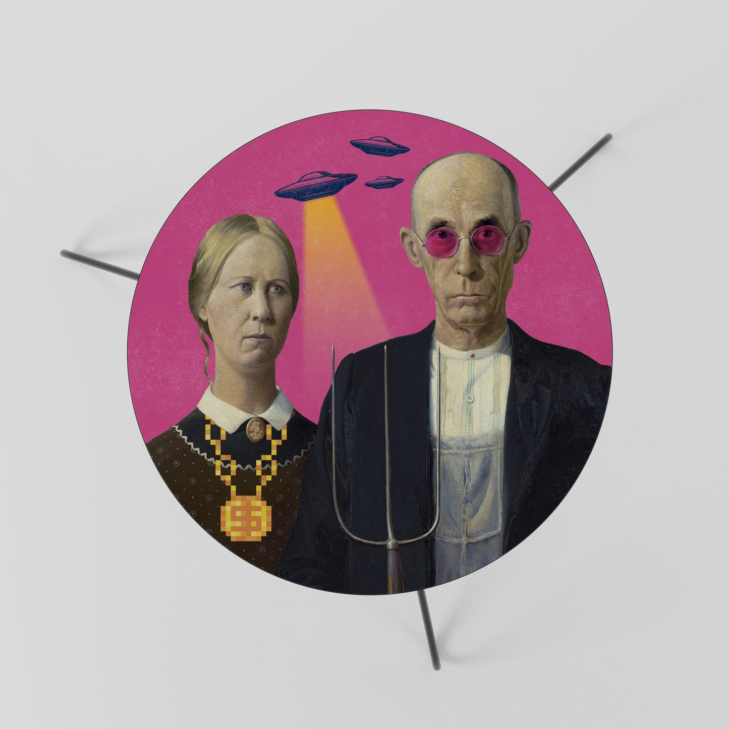 Tavolino da caffè AMERICAN GOTHIC ALIEN 60