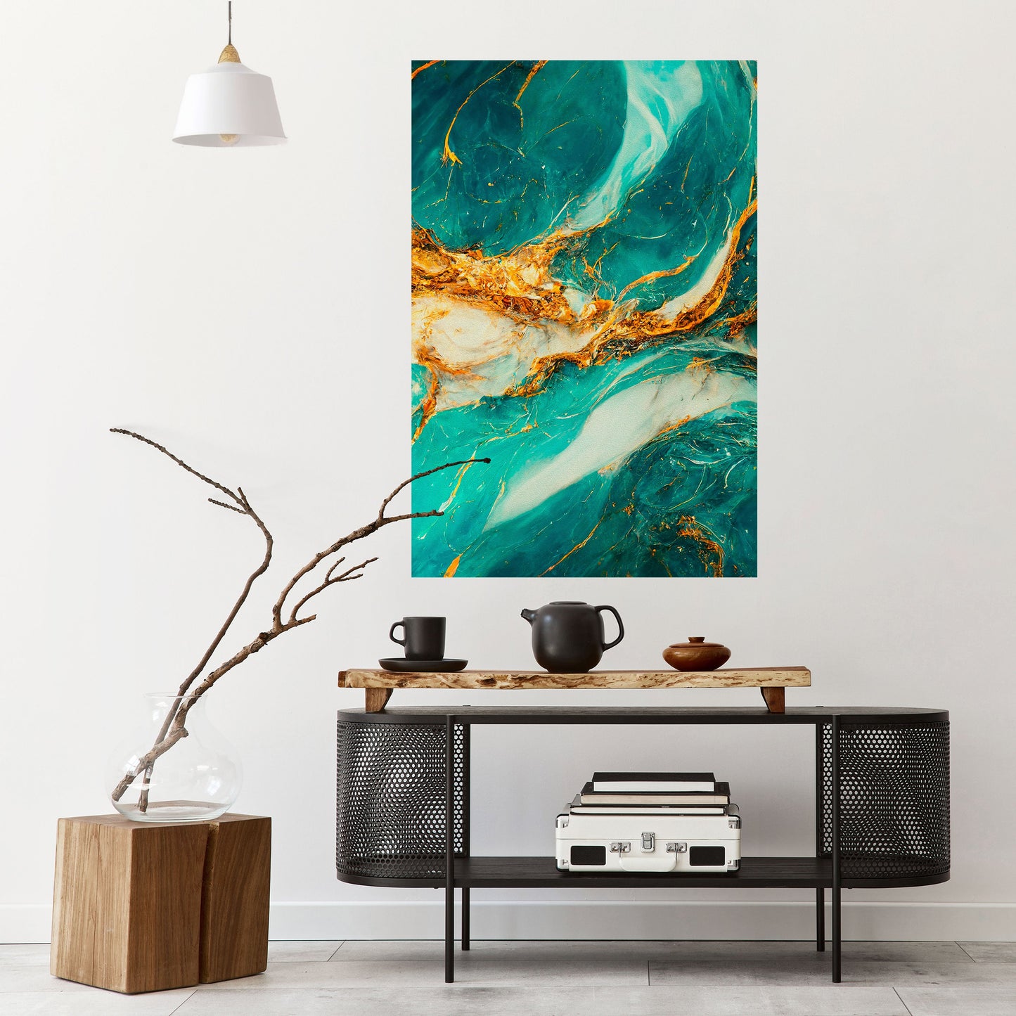 Poster verticale staccabile e attaccabile "GILDED WHISPERS"