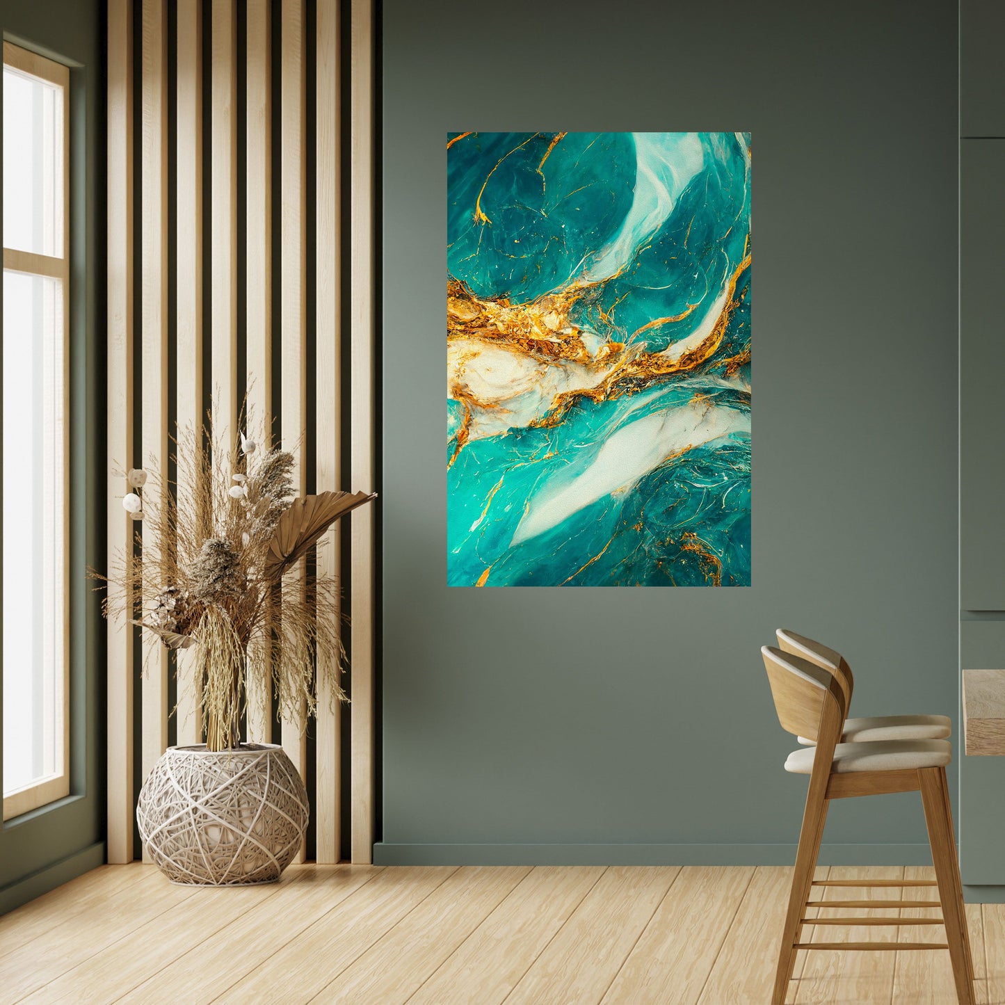 Poster verticale staccabile e attaccabile "GILDED WHISPERS"