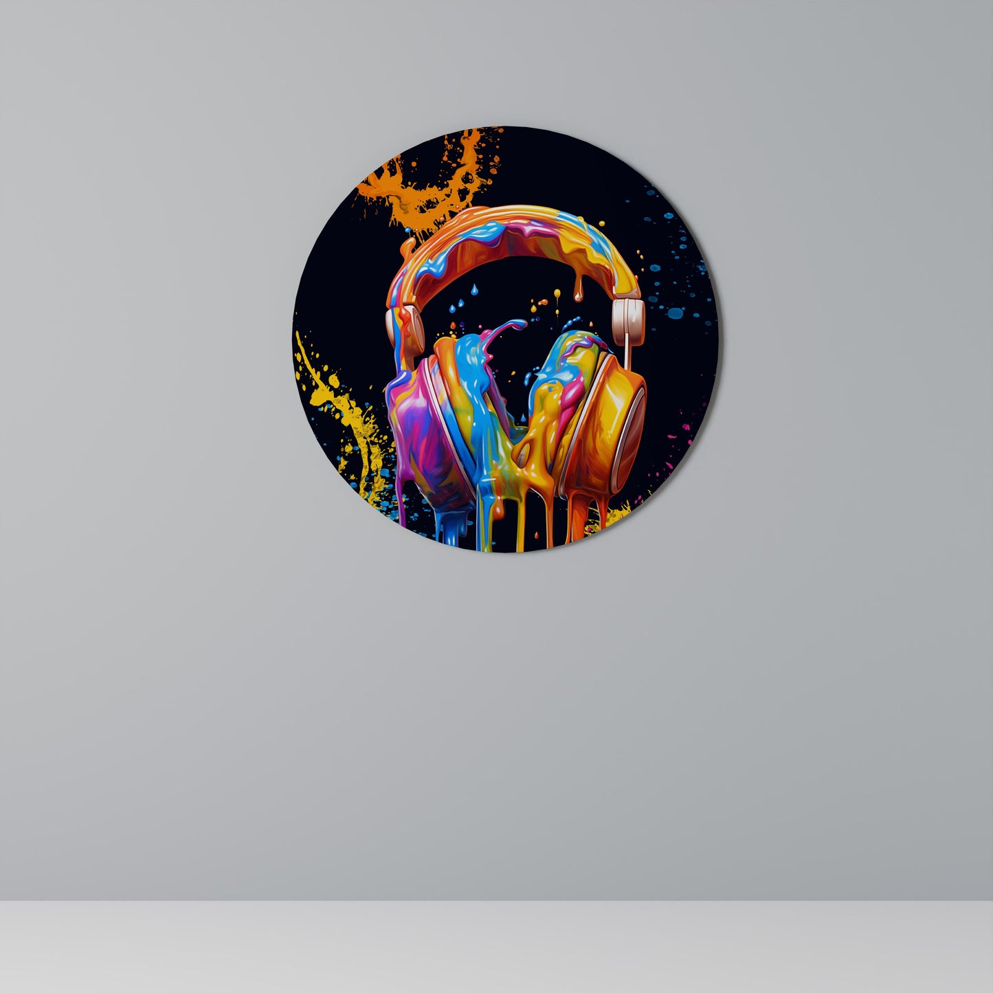 LA MUSICA È LA MIA ESTASI Arte murale rotonda