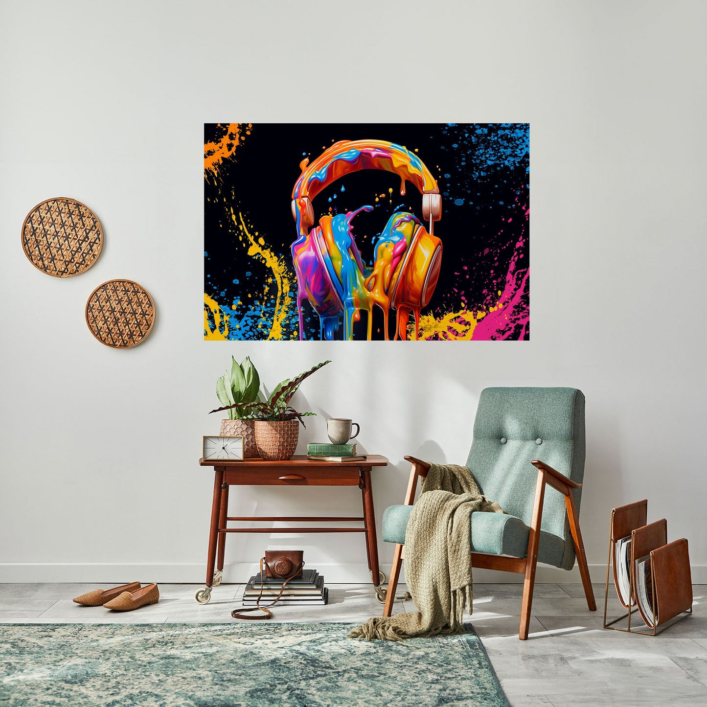 LA MUSICA È LA MIA ESTASI Poster orizzontale staccabile e attaccabile