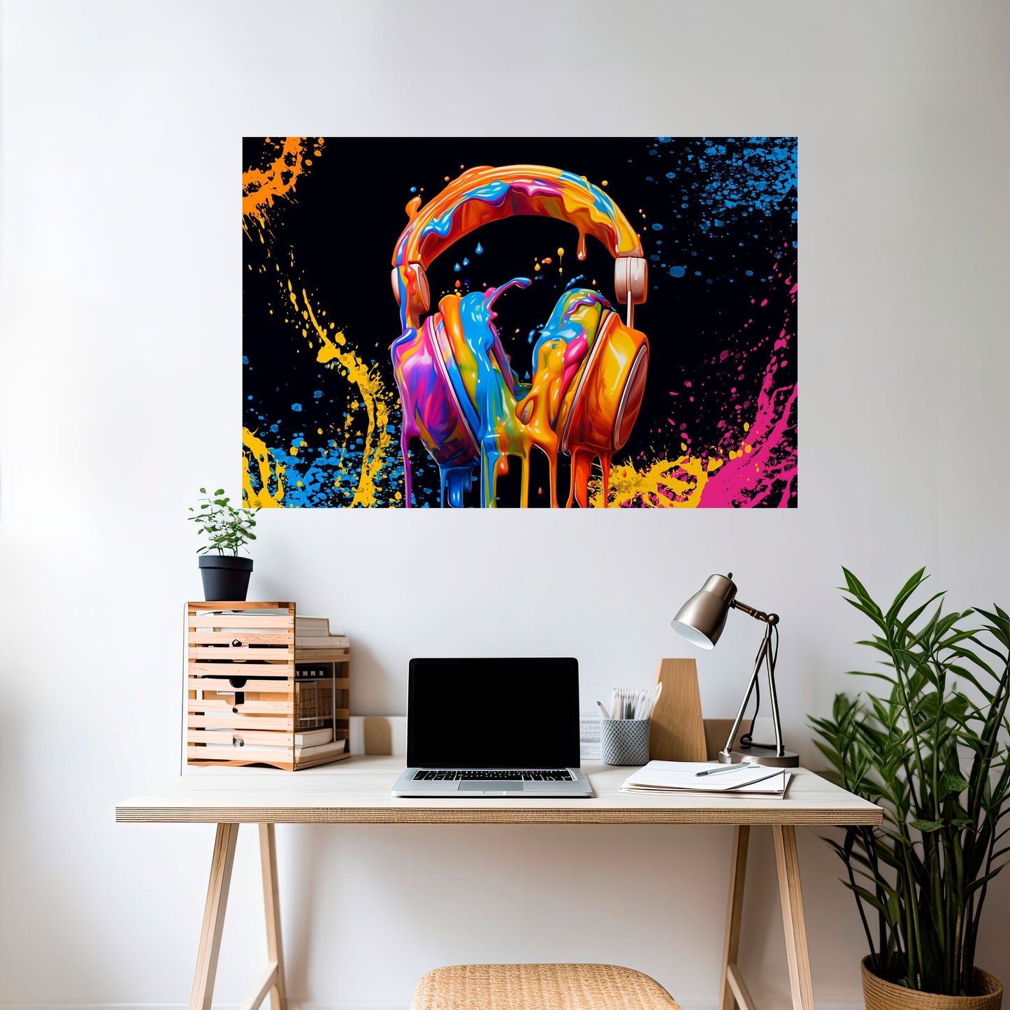 LA MUSICA È LA MIA ESTASI Poster orizzontale staccabile e attaccabile