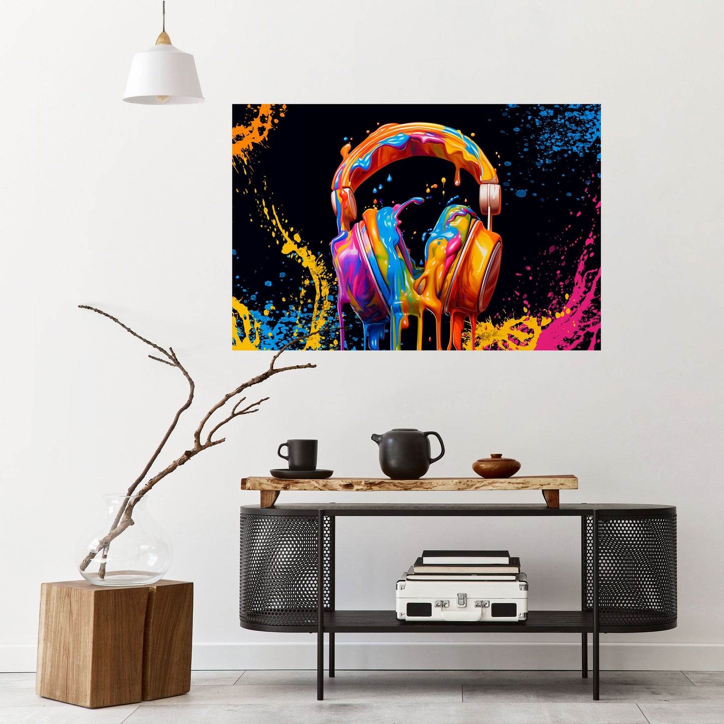 LA MUSICA È LA MIA ESTASI Poster orizzontale staccabile e attaccabile