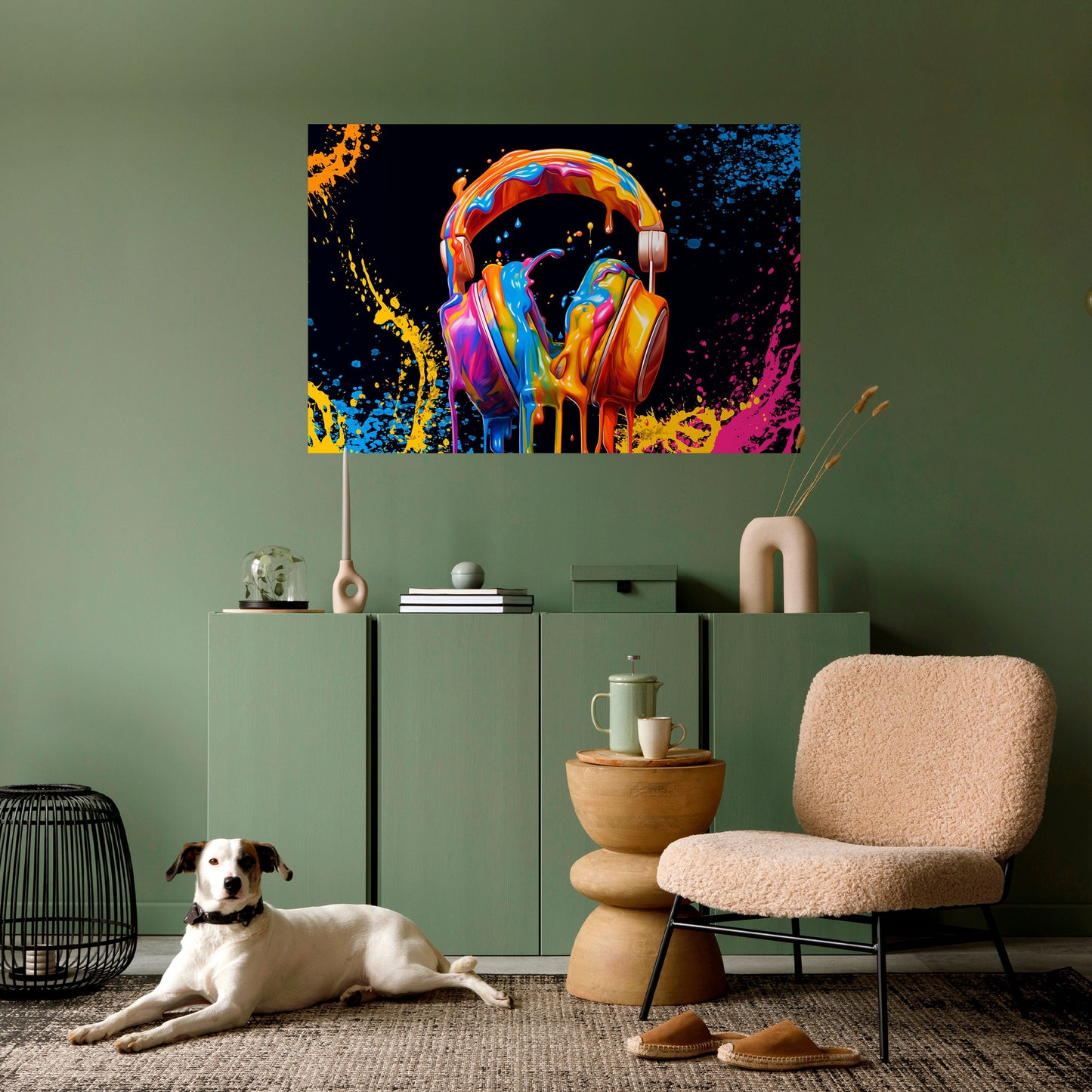 LA MUSICA È LA MIA ESTASI Poster orizzontale staccabile e attaccabile