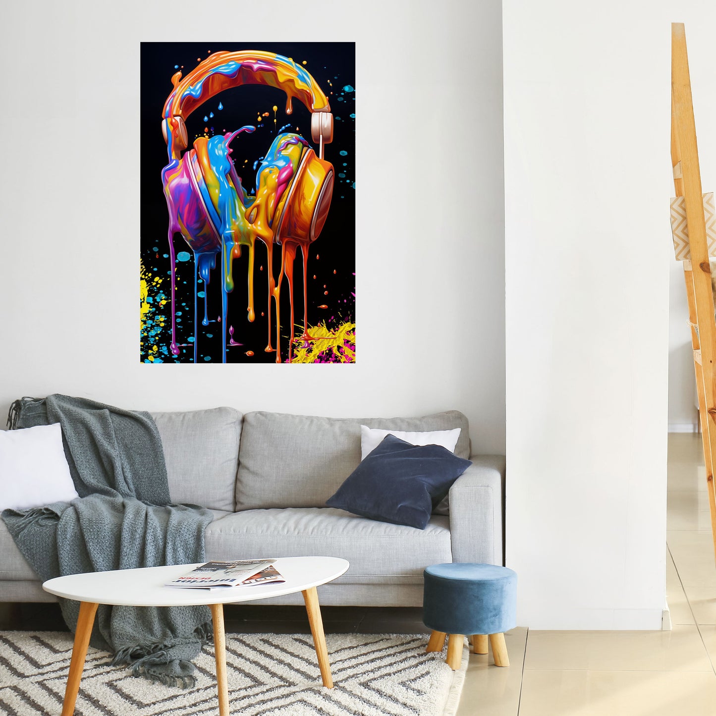 LA MUSICA È LA MIA ESTASI Poster verticale staccabile e attaccabile