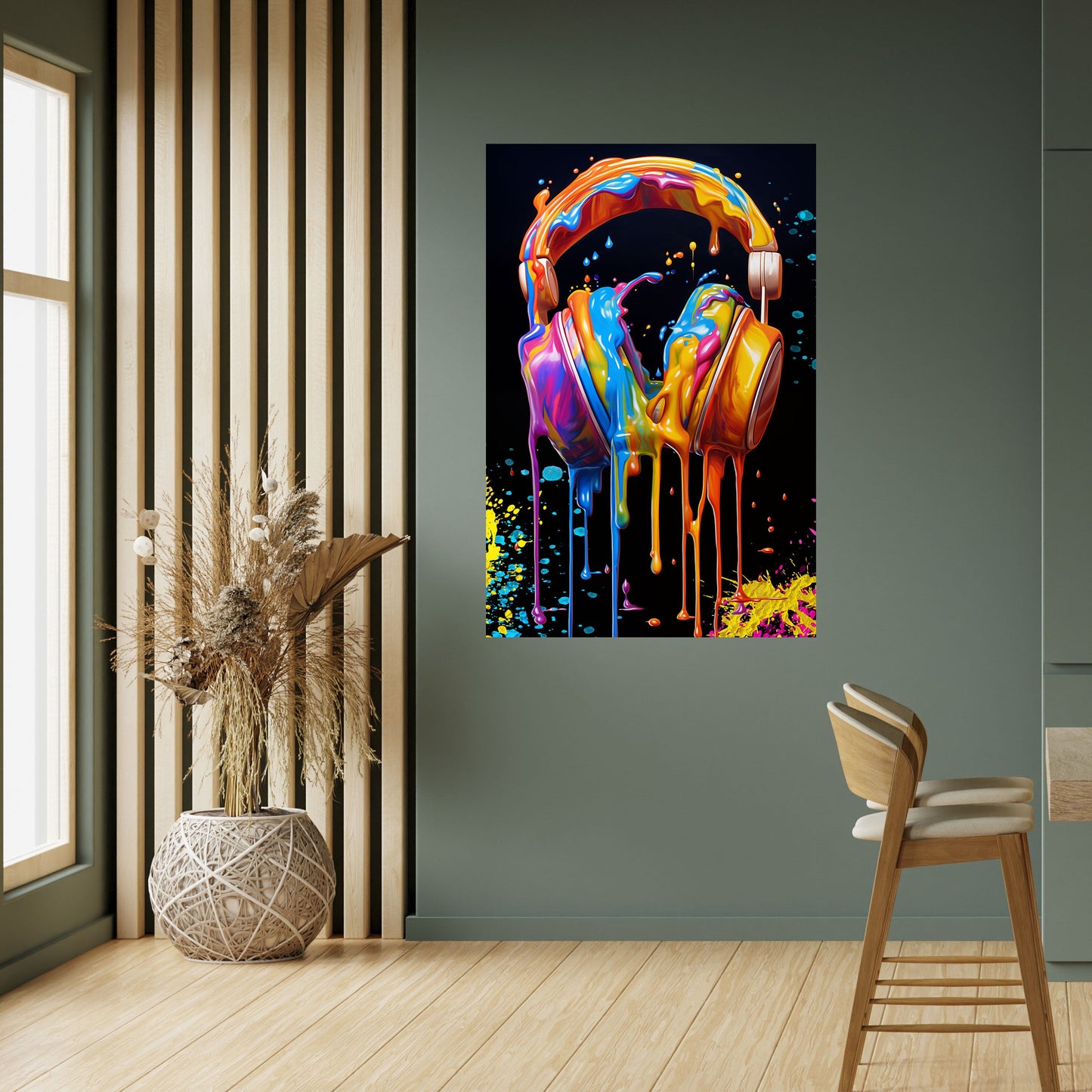 LA MUSICA È LA MIA ESTASI Poster verticale staccabile e attaccabile