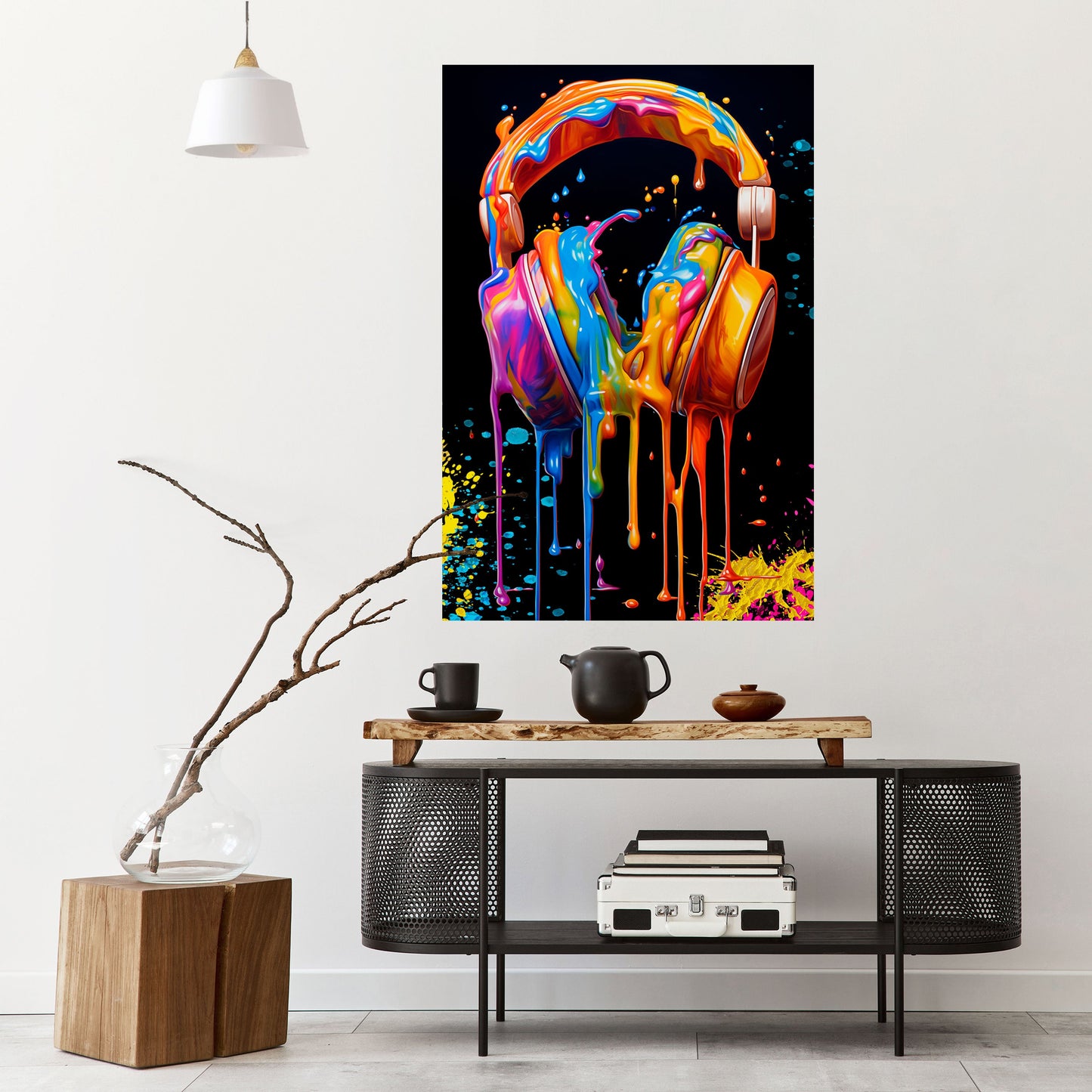 LA MUSICA È LA MIA ESTASI Poster verticale staccabile e attaccabile