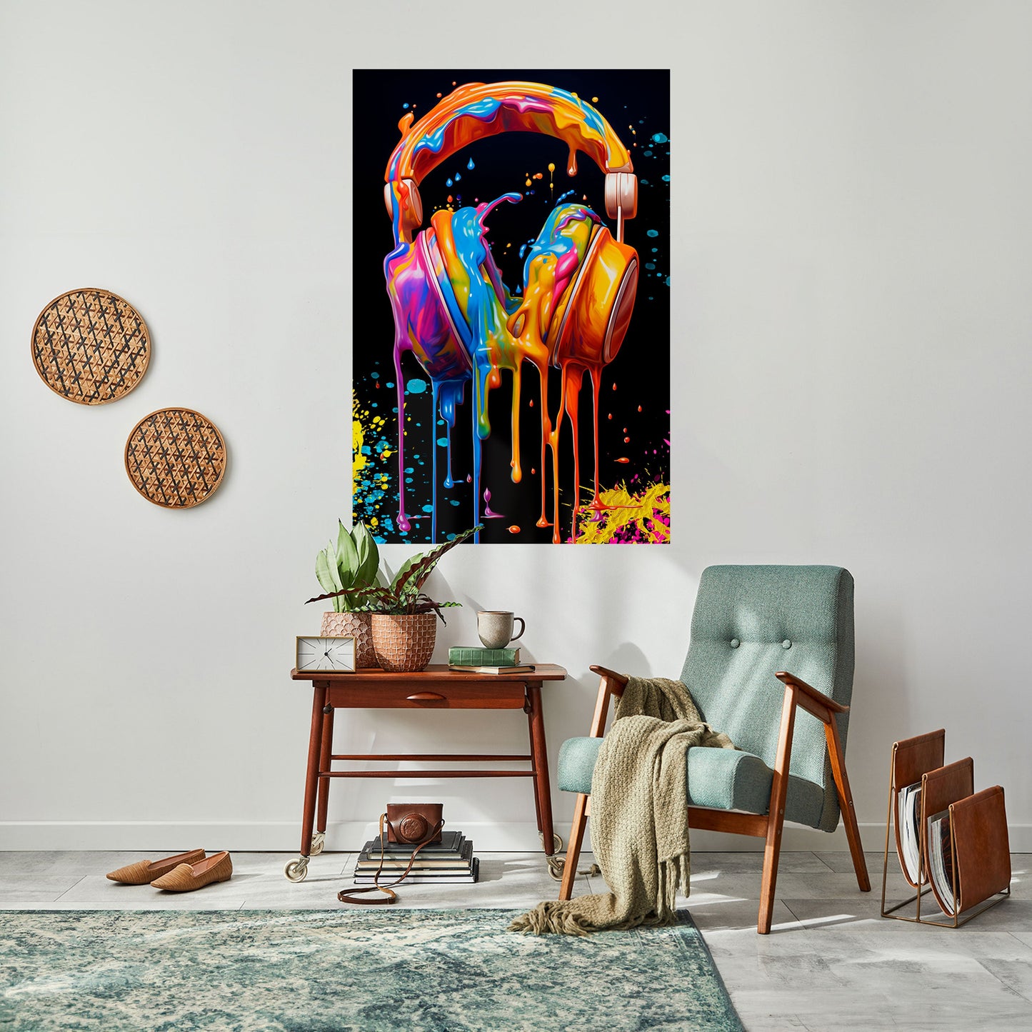 LA MUSICA È LA MIA ESTASI Poster verticale staccabile e attaccabile