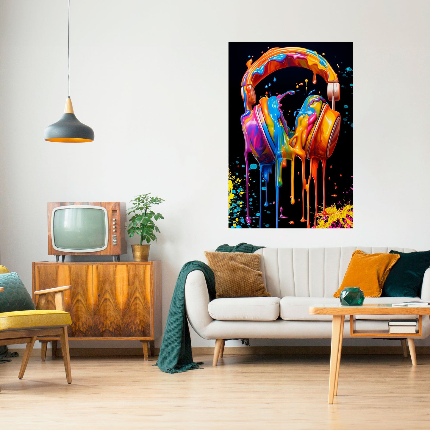 LA MUSICA È LA MIA ESTASI Poster verticale staccabile e attaccabile