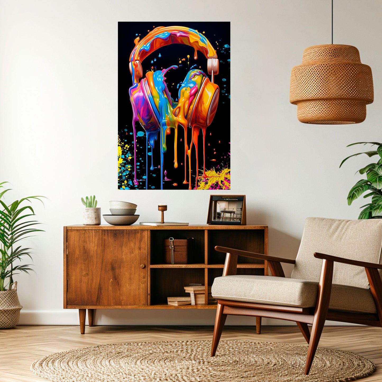 LA MUSICA È LA MIA ESTASI Poster verticale staccabile e attaccabile