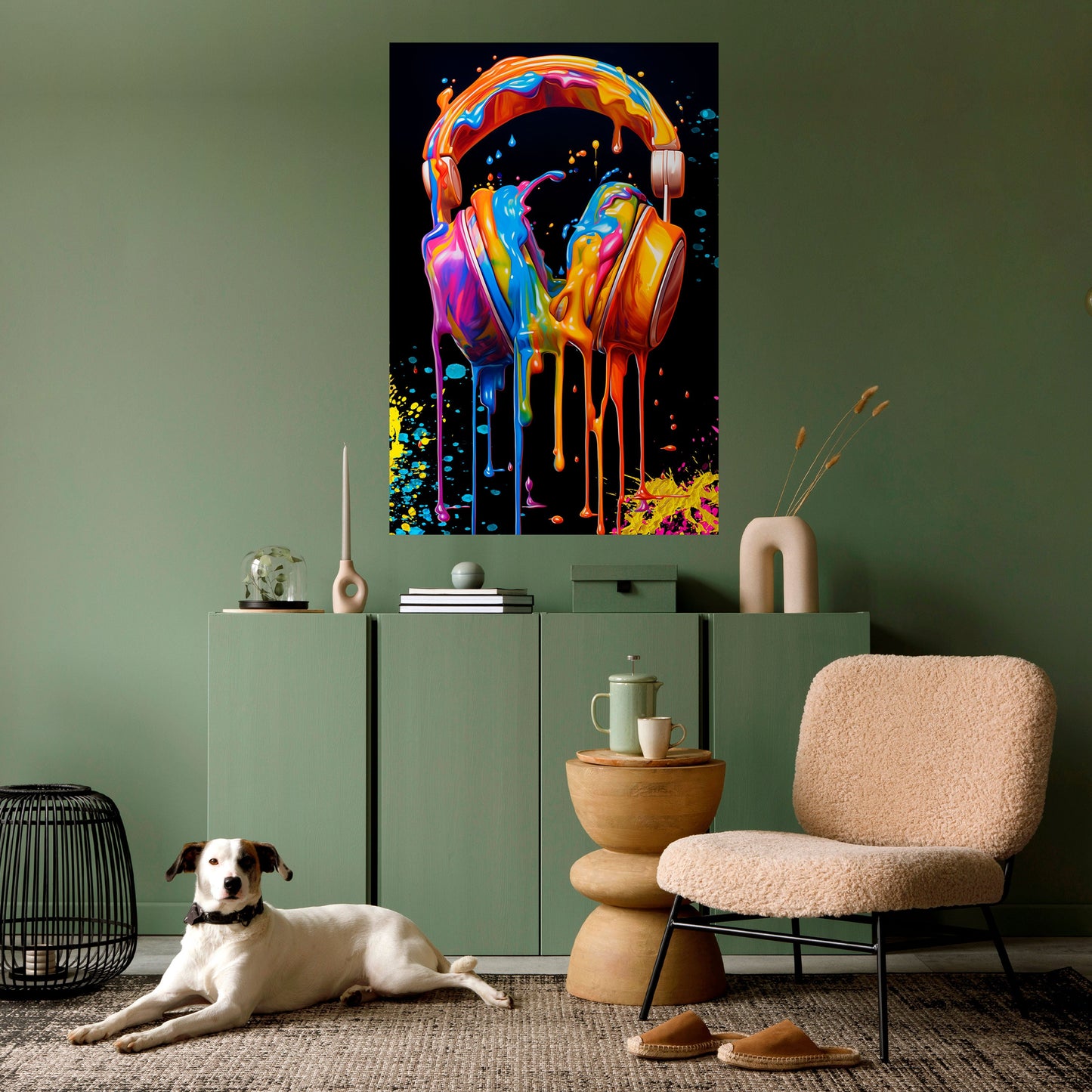 LA MUSICA È LA MIA ESTASI Poster verticale staccabile e attaccabile