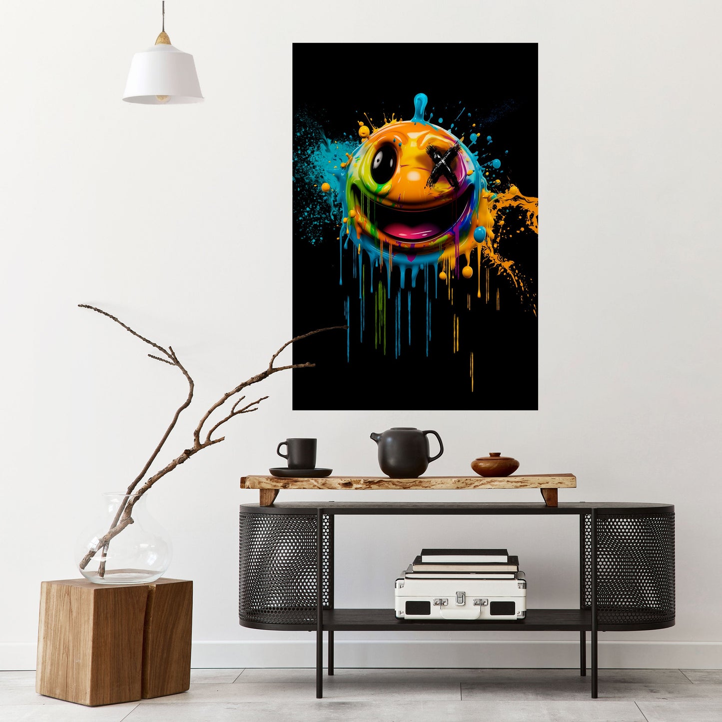 Poster verticale staccabile e attaccabile TRIPPY HAPPINESS