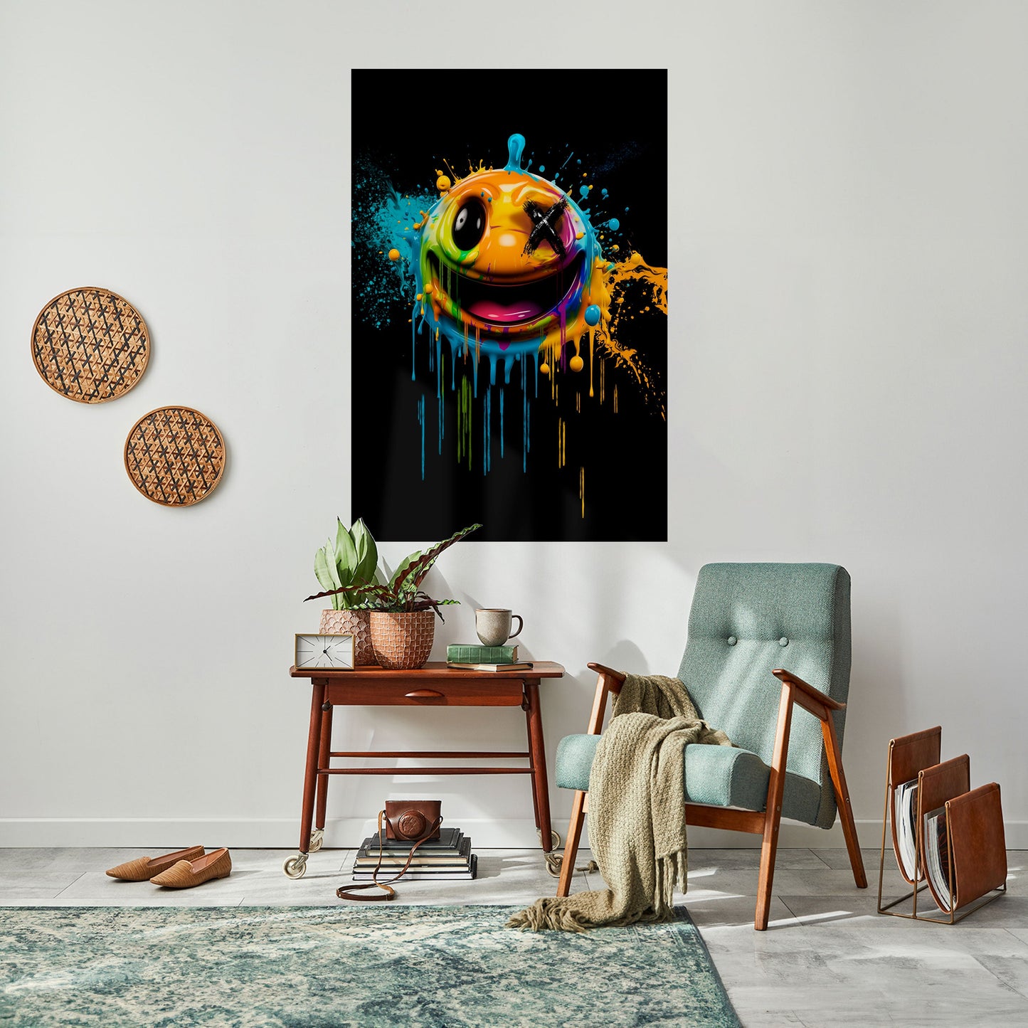 Poster verticale staccabile e attaccabile TRIPPY HAPPINESS