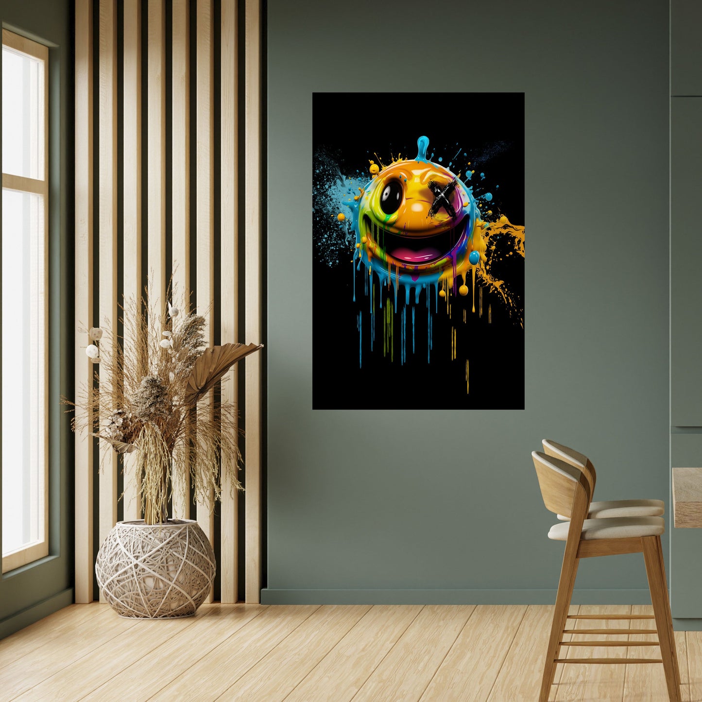 Poster verticale staccabile e attaccabile TRIPPY HAPPINESS