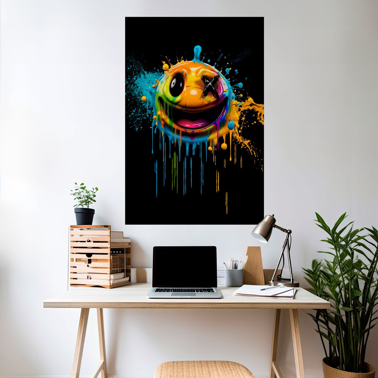 Poster verticale staccabile e attaccabile TRIPPY HAPPINESS