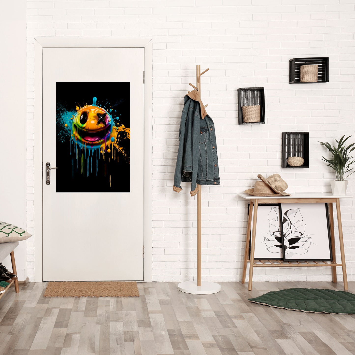 Poster verticale staccabile e attaccabile TRIPPY HAPPINESS