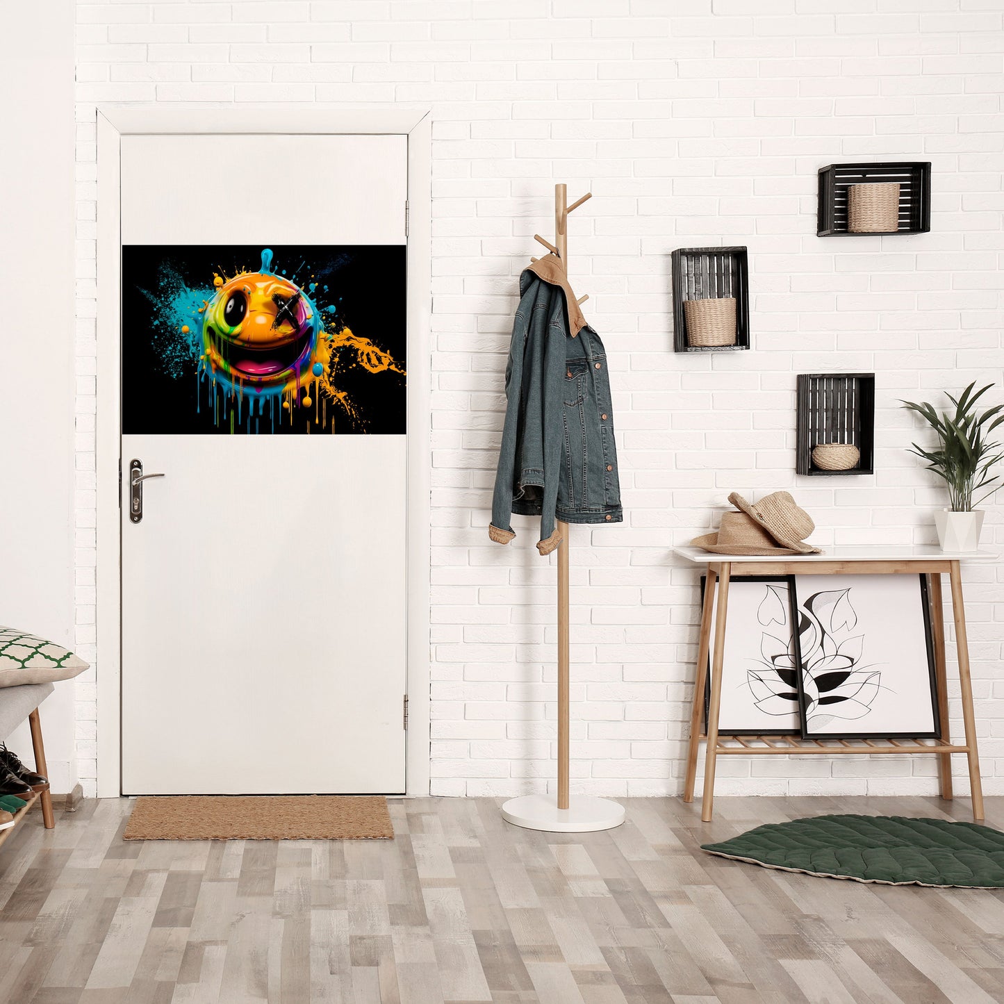 Poster orizzontale staccabile e attaccabile TRIPPY HAPPINESS