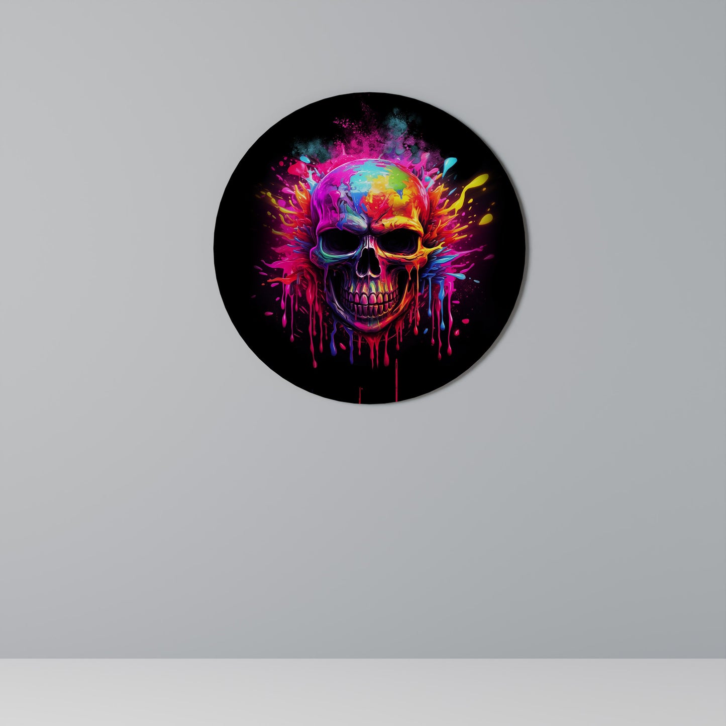 Decorazione murale rotonda SKULL QUEST