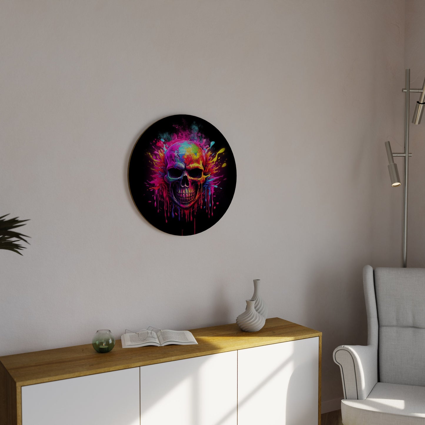 Decorazione murale rotonda SKULL QUEST