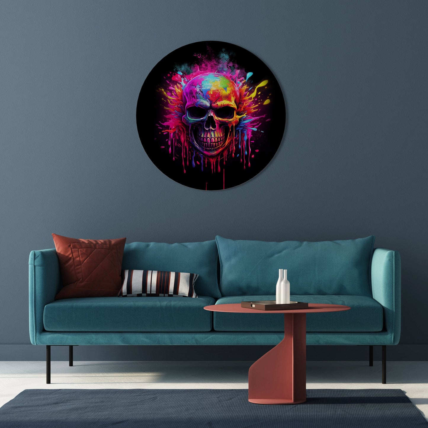 Decorazione murale rotonda SKULL QUEST