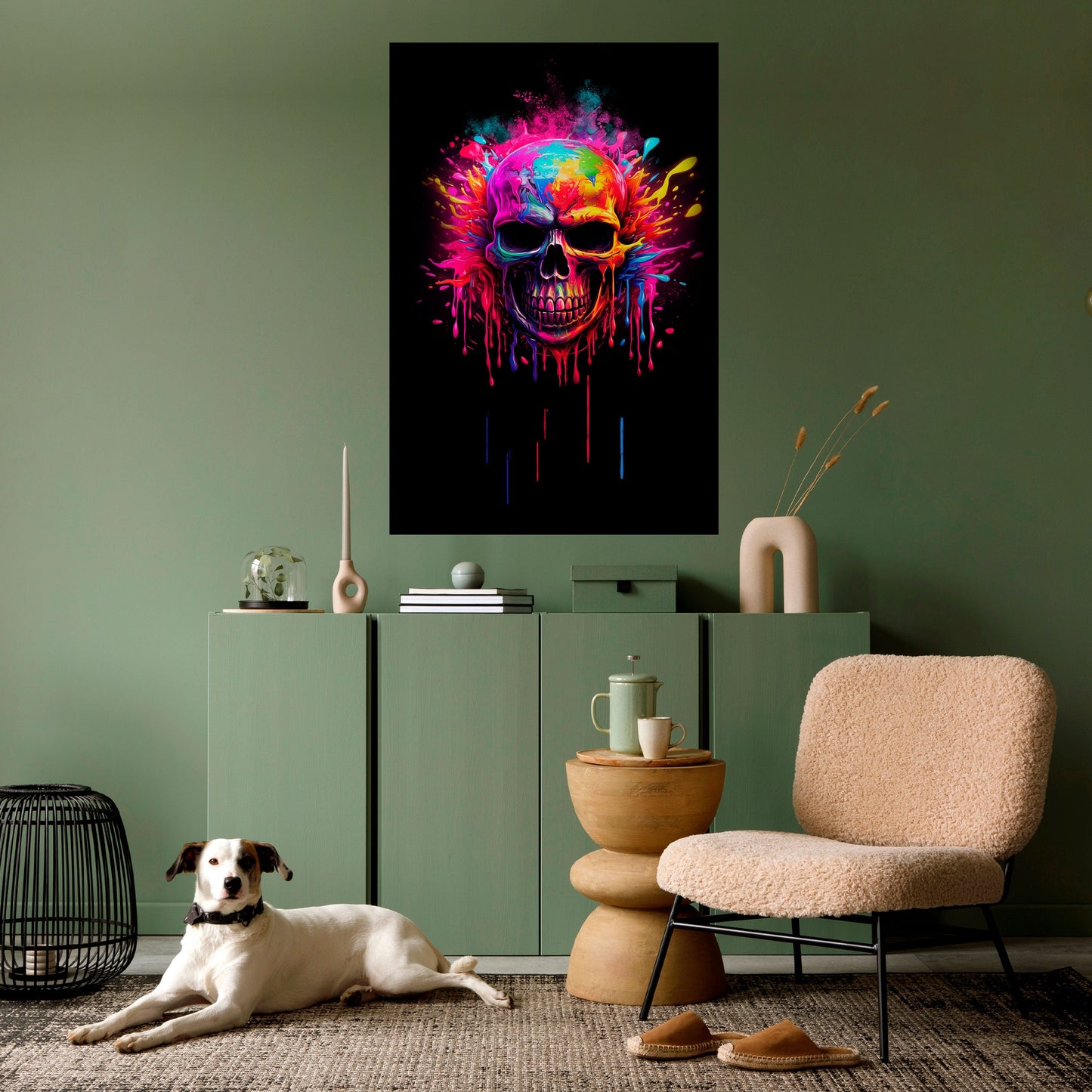 Poster verticale staccabile e attaccabile di SKULL QUEST