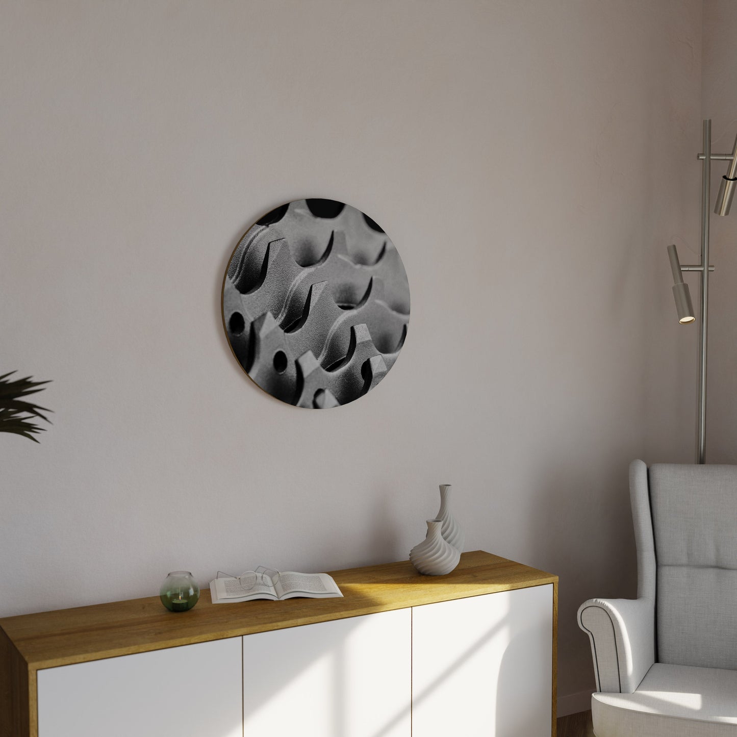 GEARSCAPE SYMPHONY - Decorazione murale rotonda