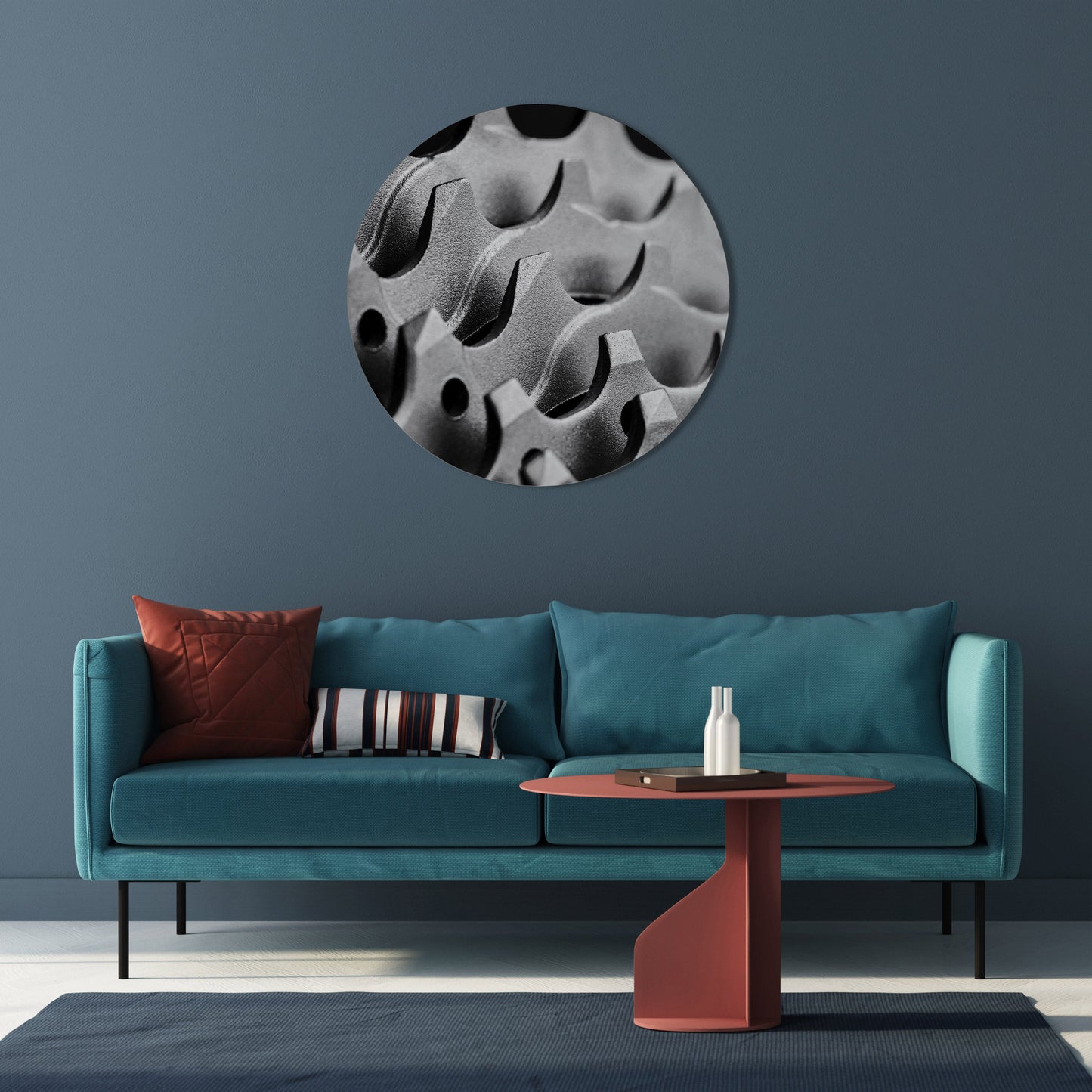 GEARSCAPE SYMPHONY - Decorazione murale rotonda